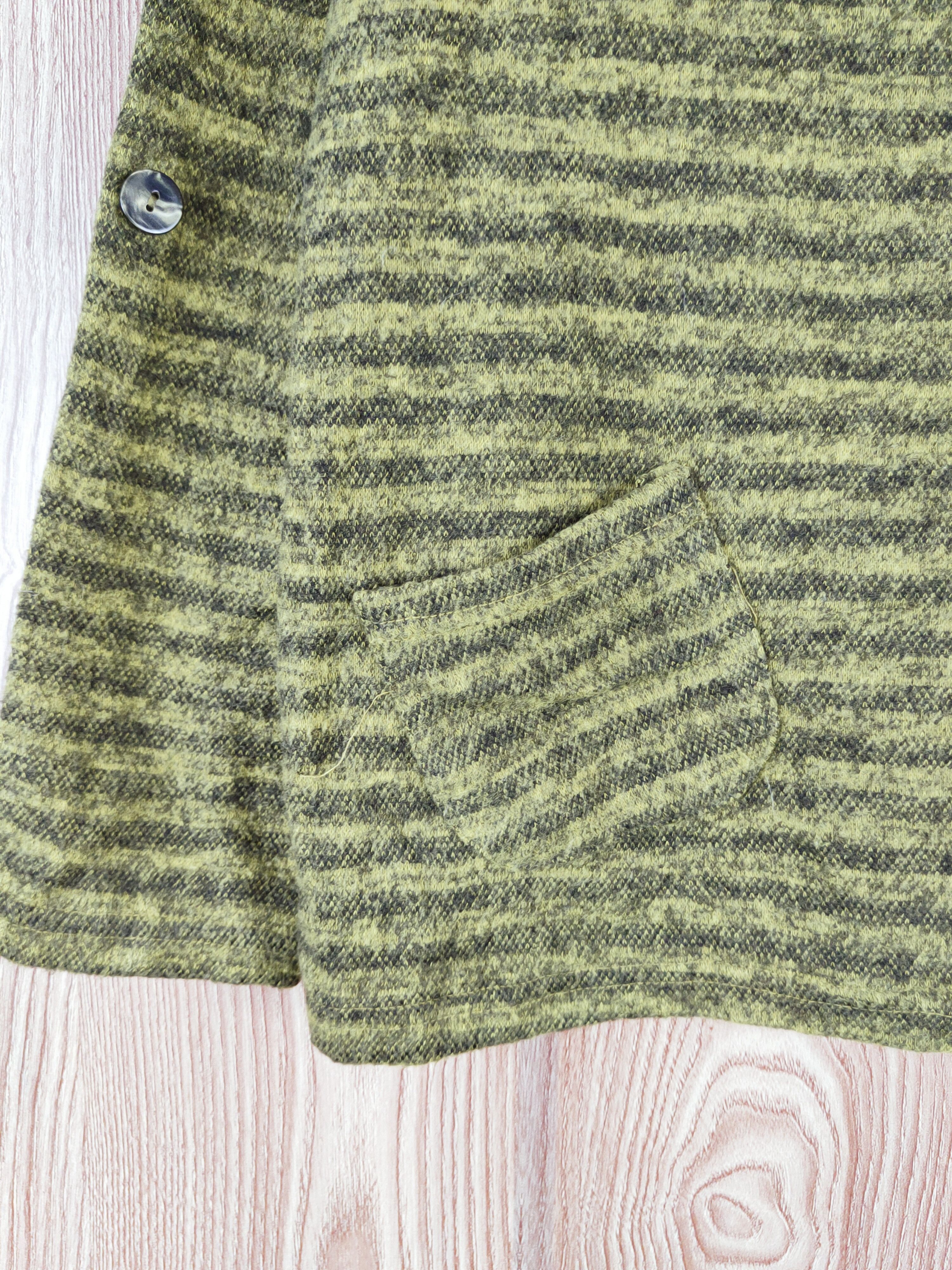 Homespun Knitwear × Japanese Brand × Vintage Viante Green Knitwear Button Up Shirts #W557 Size M / US 6-8 / IT 42-44 - 8 Thumbnail