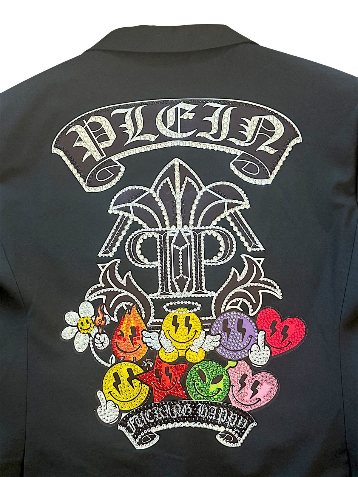 Philipp Plein Philipp Plein Crystal Skull Blazer Black Tailored Jacket Size 50L - 3 Thumbnail