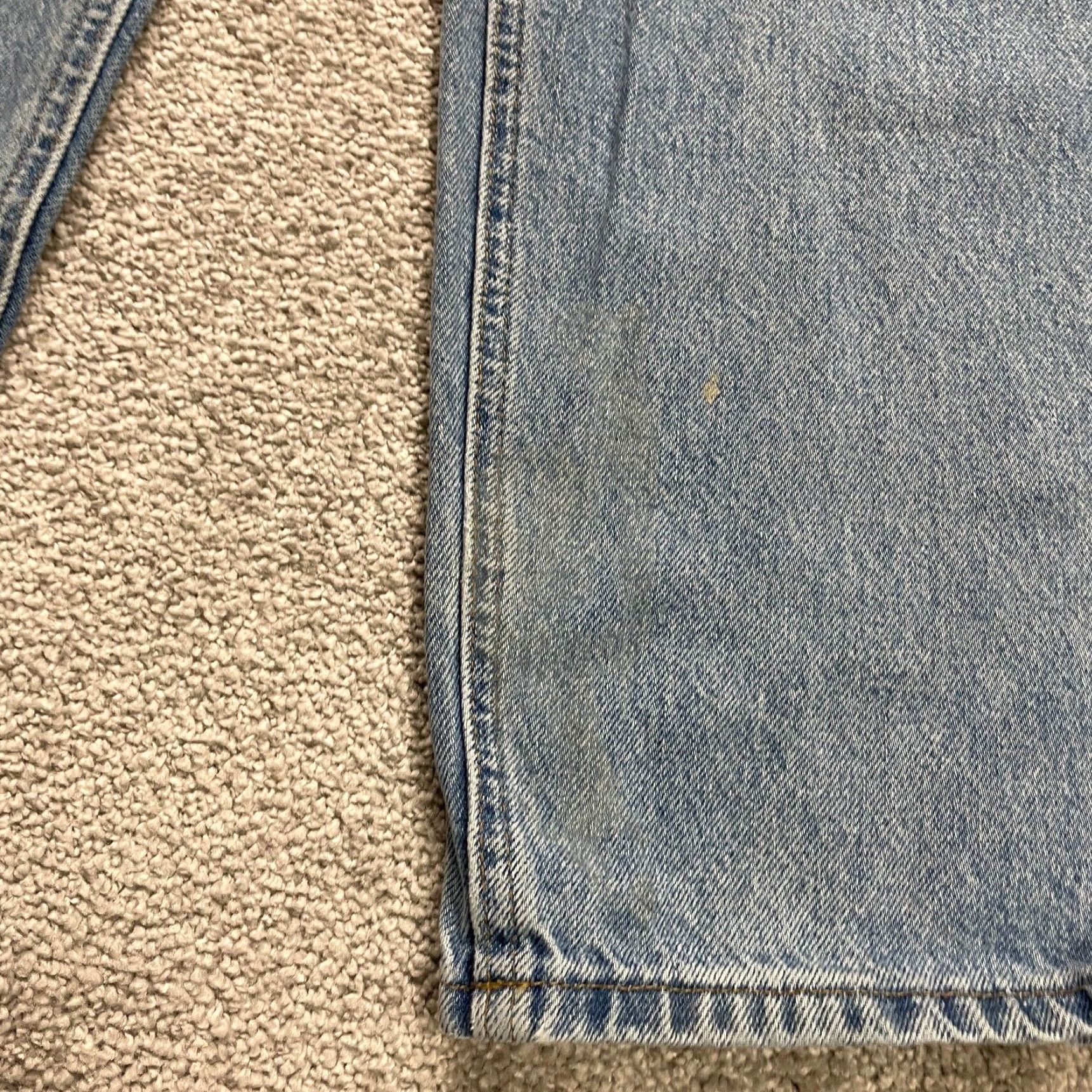 Carhartt Carhartt Relaxed Fit Denim Jeans Mens 35x33 Blue Medium Wash Straight Leg Casual Size US 35 - 4 Thumbnail