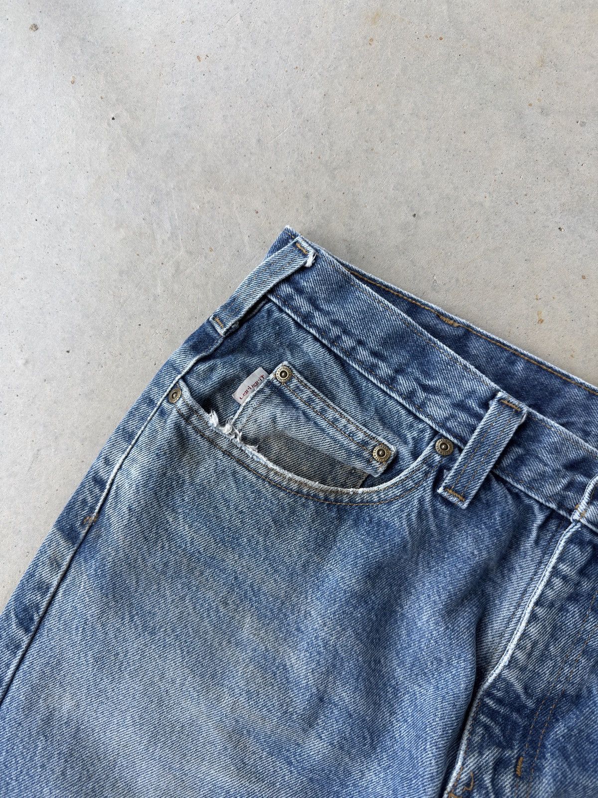 Carhartt Vintage 90s Carhartt Denim Workwear Jeans Size US 36 / EU 52 - 3 Thumbnail