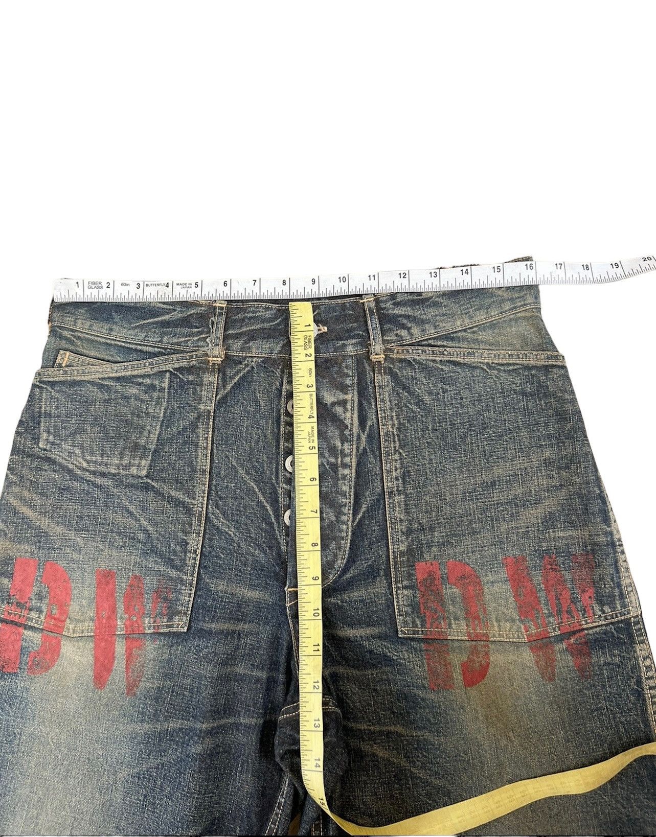 Warehouse Warehouse DW WWII US Military Style Buckle Back Denim Pant Size US 32 / EU 48 - 3 Thumbnail