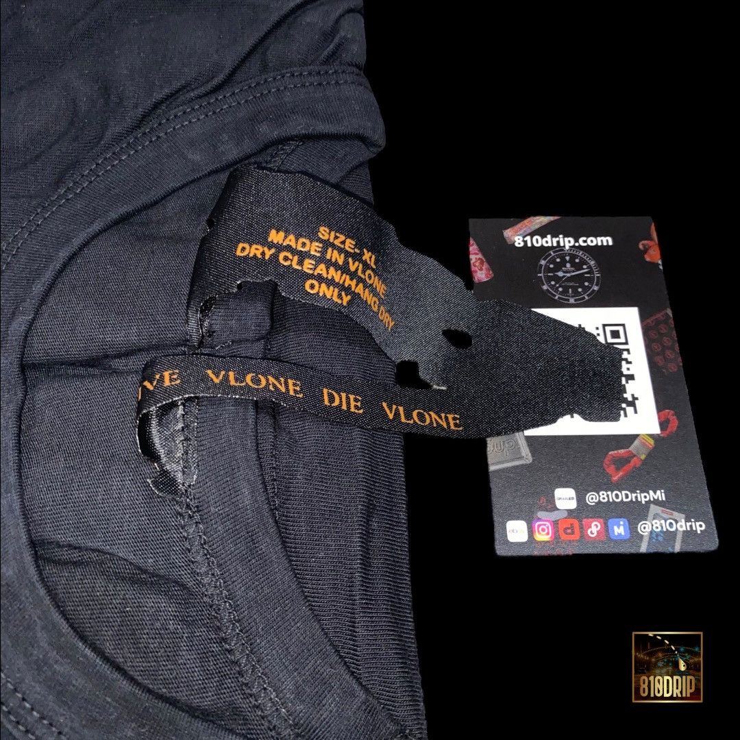 Vlone Vlone Purple Staple Tee Black (XL) Size US XL / EU 56 / 4 - 3 Thumbnail