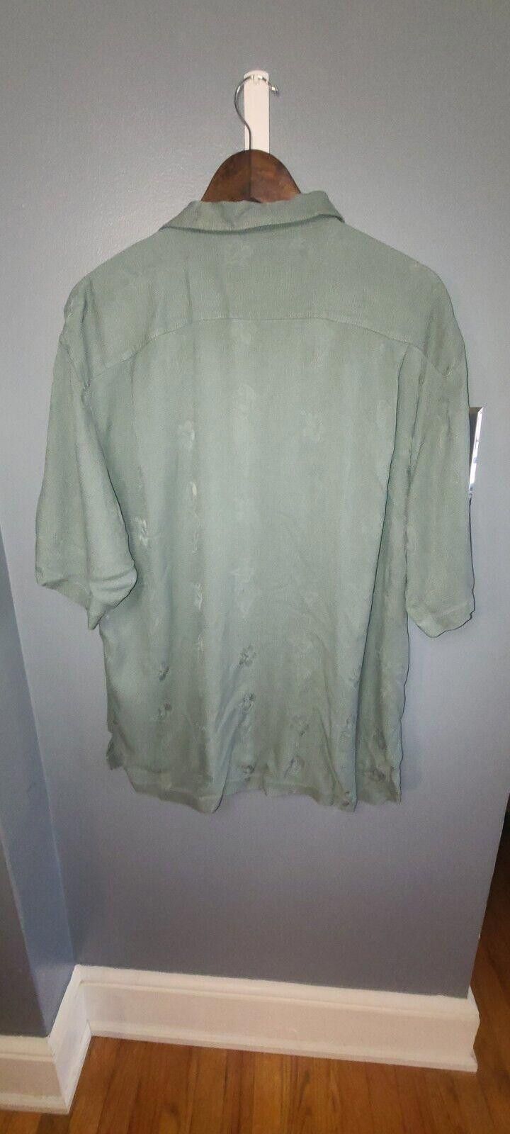 Tommy Bahama Tommy Bahama Men's Short Sleeve Green Silk size L Hula Girl Size US L / EU 52-54 / 3 - 8 Thumbnail