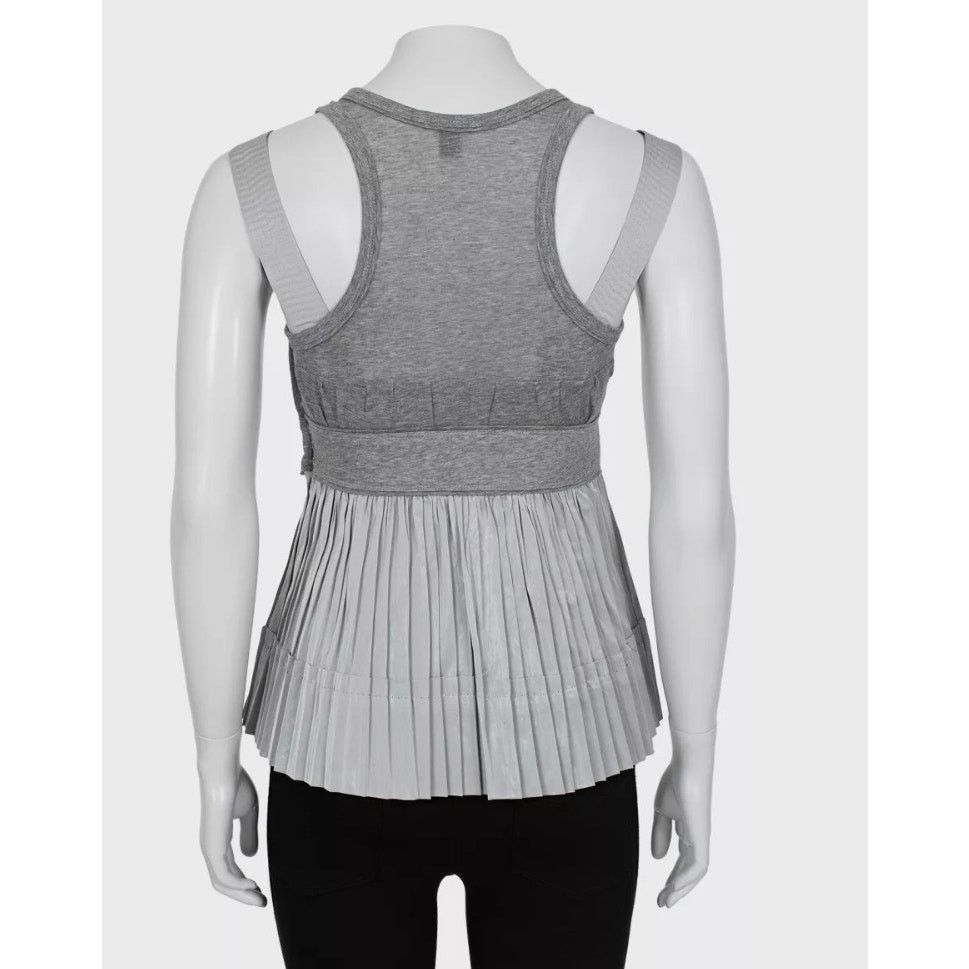 Louis Vuitton Louis Vuitton Gray Pleated Tank Top - Size 36/S Size XS / US 0-2 / IT 36-38 - 3 Thumbnail