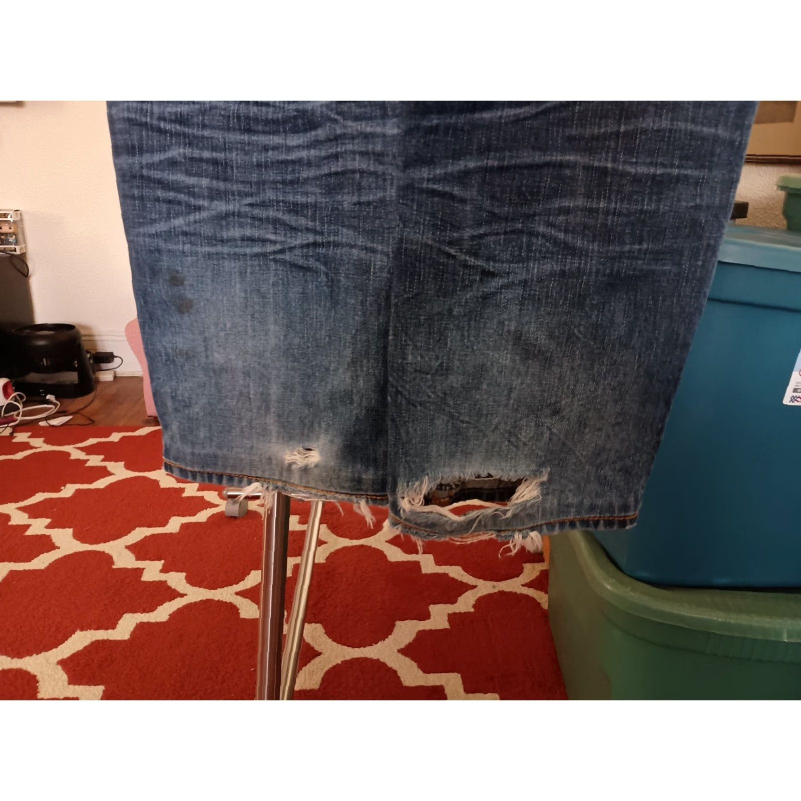 True Religion VINTAGE True Religion Jeans Size 33 x 30 Distressed Bootcut Made in USA Men Blue 33 Inseam 30 USA Distressed Jeans Size US 33 - 4 Thumbnail
