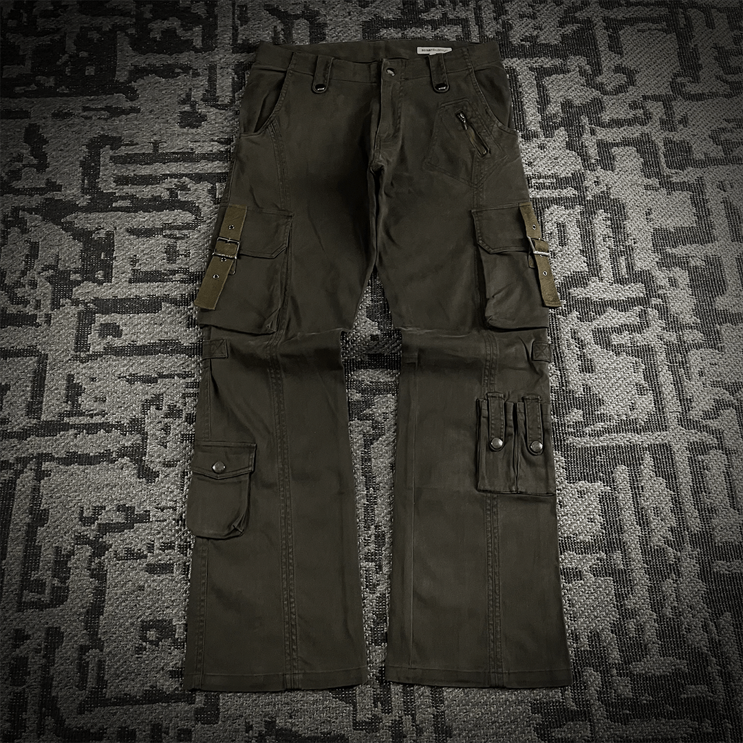 パンツ GR217 semantic design cargo pants LL Size 31x33 Semantic Design Cargo Pants Black Bondage Pants