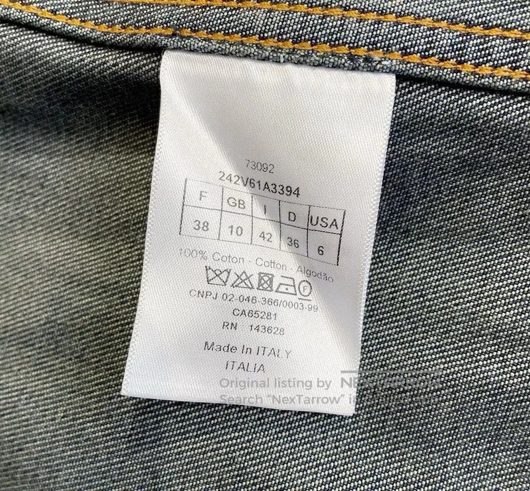 Dior Dior Embroidered Logo Denim Jacket. Size US L / EU 52-54 / 3 - 6 Thumbnail