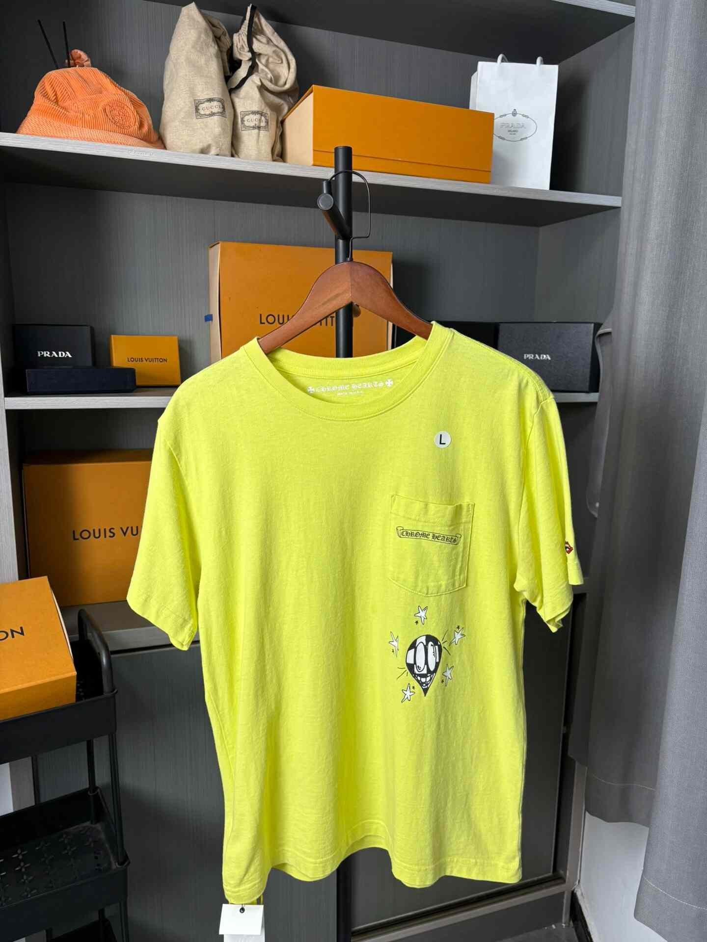 Chrome Hearts Chrome Hearts Collab Yellow T-Shirt L Men Size US L / EU 52-54 / 3 - 1 Thumbnail