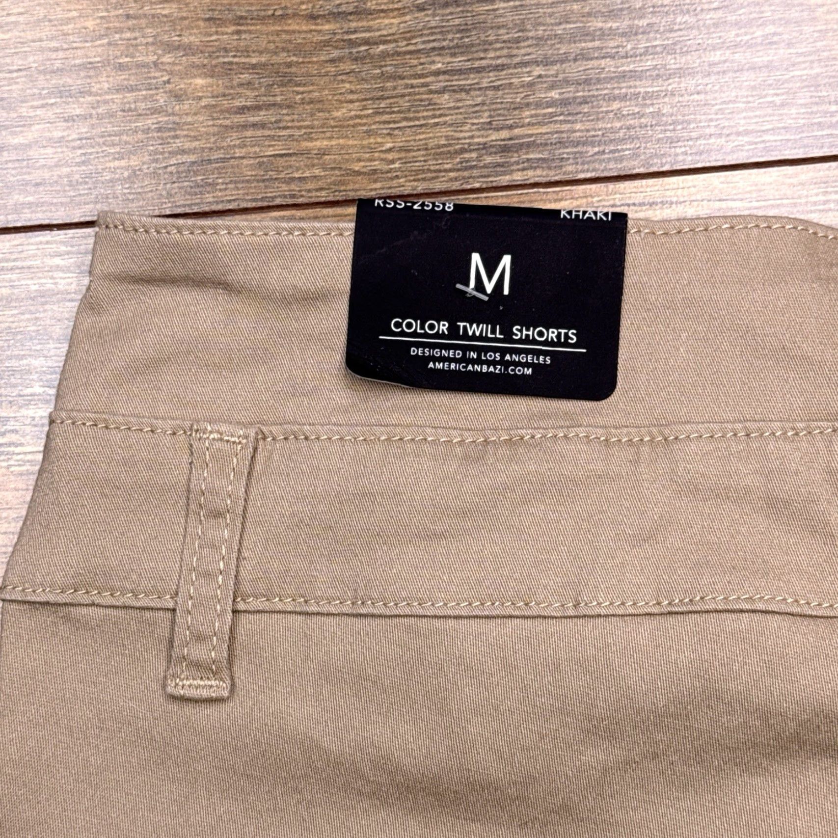 Vintage American Bazi Bermuda Shorts Womens M Tan Twill Stretch Zipper Pocket Casual New Size 32" / US 10 / IT 46 - 5 Thumbnail