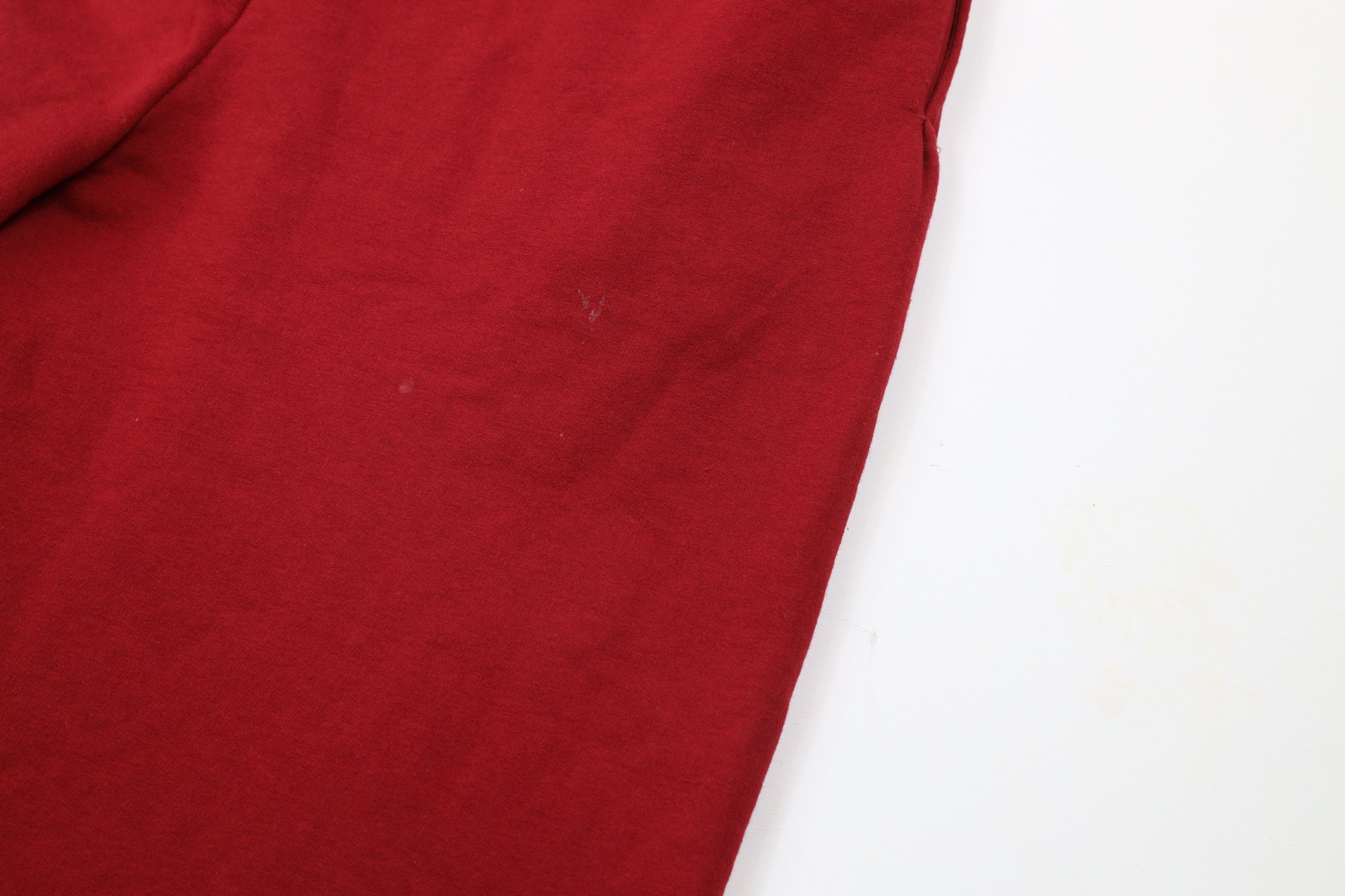Vintage Vintage 90s Streetwear Blank Cuffed Sweatpants Joggers Red Size US 36 / EU 52 - 16 Thumbnail