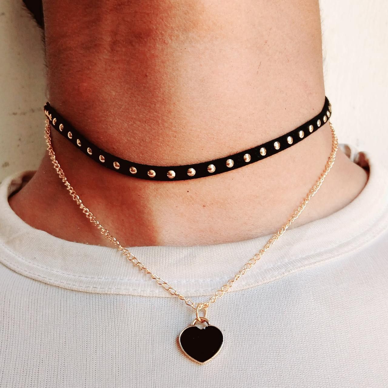 Other Retro Double Layer Metal Chain Pendant Necklace Size ONE SIZE - 1 Thumbnail