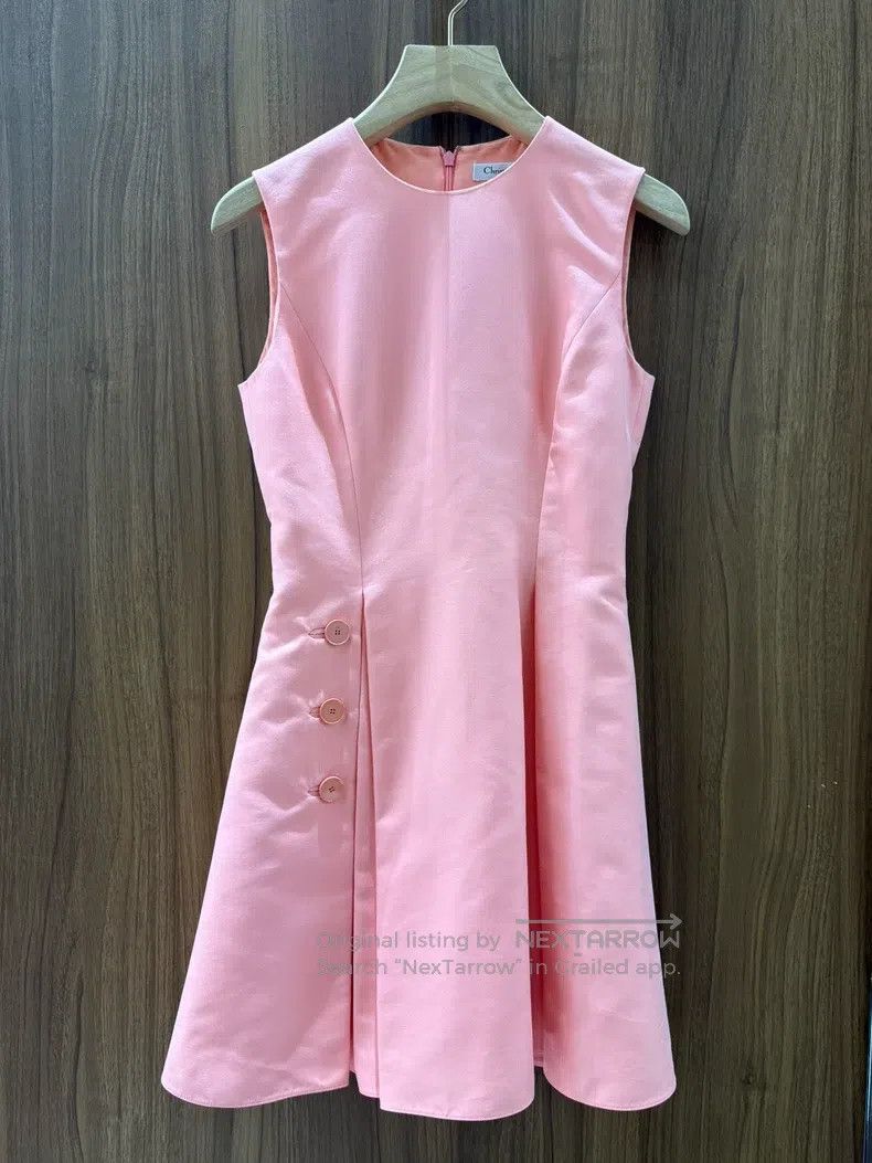 Dior Dior Pink sleeveless dress Size XXS / US 00 / IT 34 - 1 Thumbnail