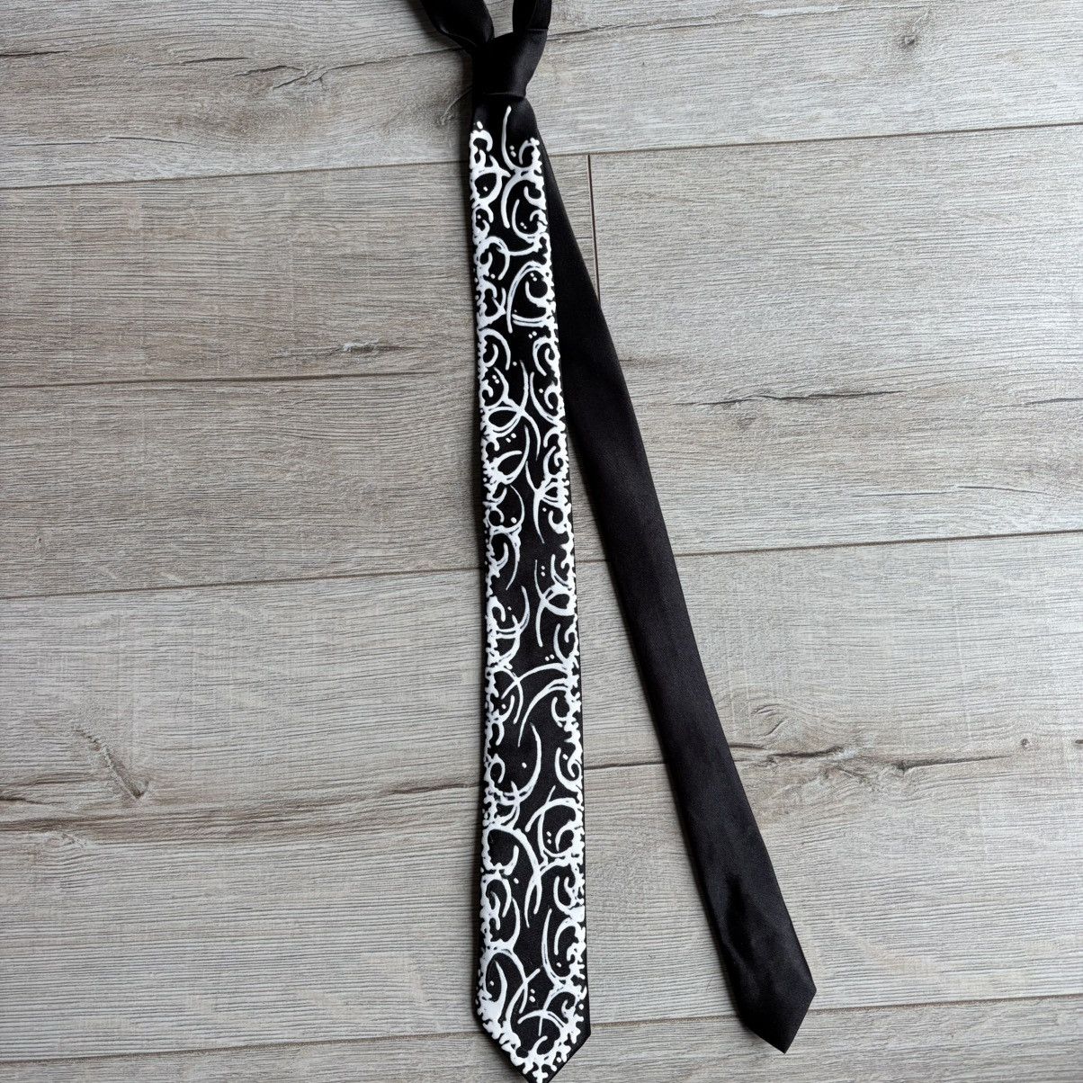 Handmade Cybersigilism Custom Tiny Tie affliction tribal Size ONE SIZE - 3 Thumbnail