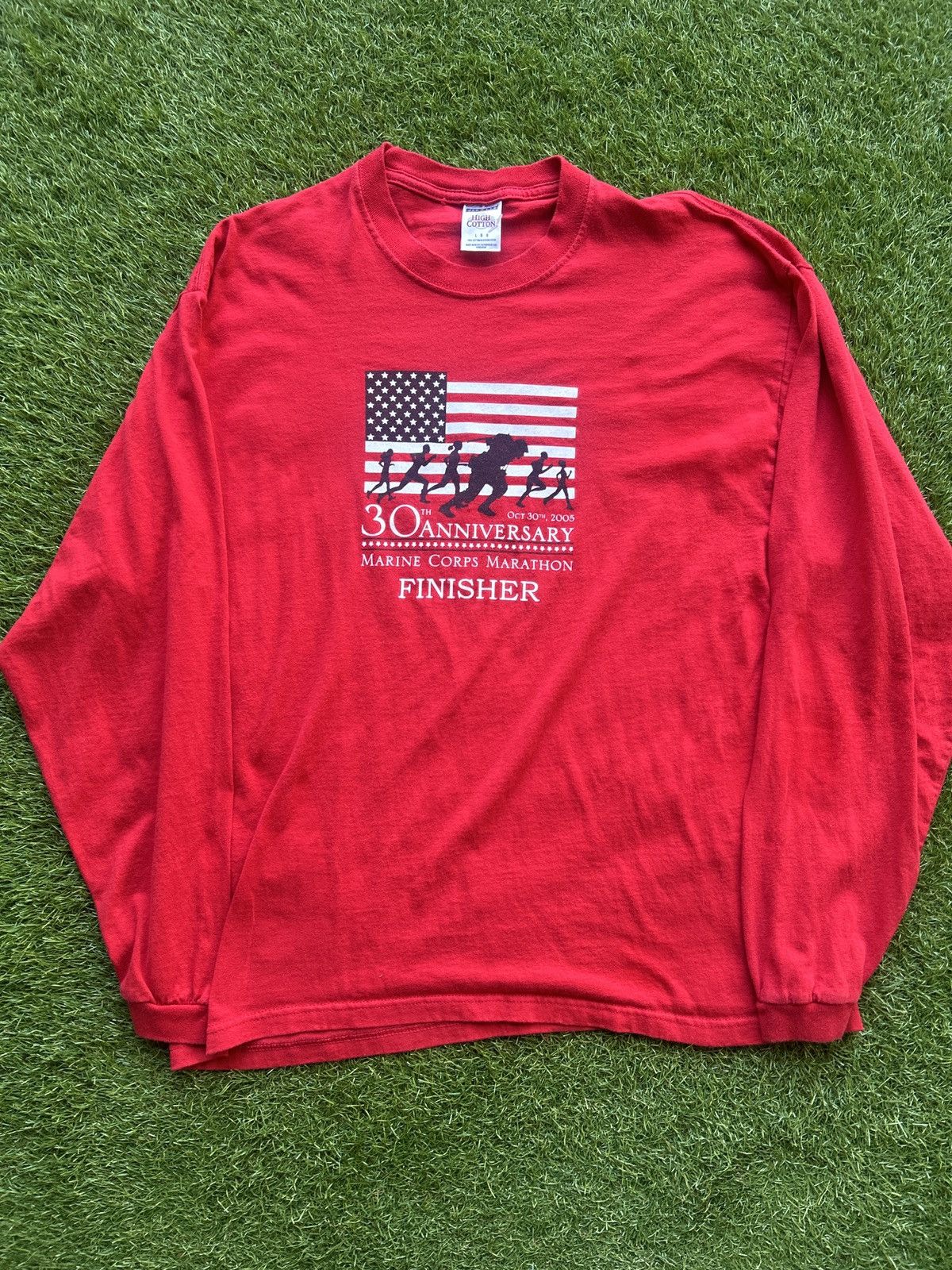 Vintage 2005 Marine Marathon Finisher Long Sleeve Shirt Size US L / EU 52-54 / 3 - 1 Thumbnail