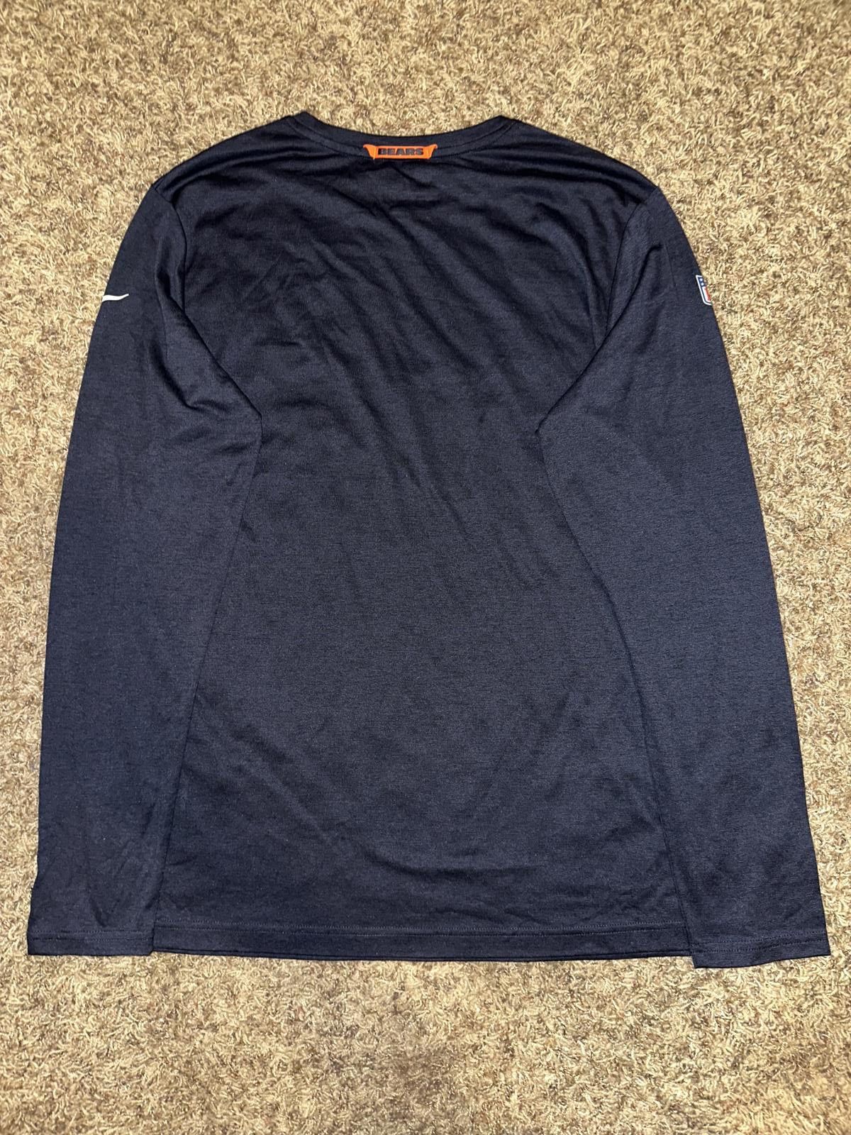 Nike Nike Navy Chicago Bears Sideline Lockup Performance Long Sleeve T-Shirt Size US L / EU 52-54 / 3 - 6 Thumbnail