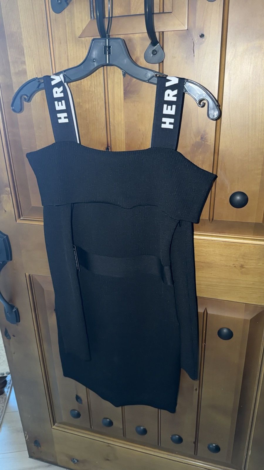 Other Herve Leger Cold-Shoulder Logo-Strap Mini Dress Size S / US 4 / IT 40 - 1 Thumbnail