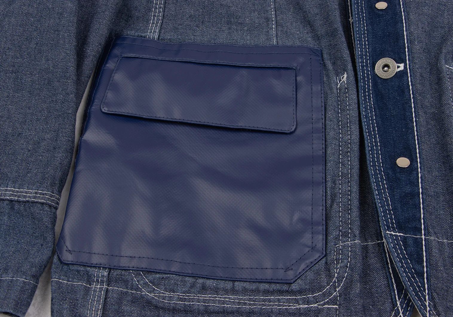 Junya Watanabe Reversible Patch Denim Jacket Indigo Blue SS Size US S / EU 44-46 / 1 - 11 Thumbnail