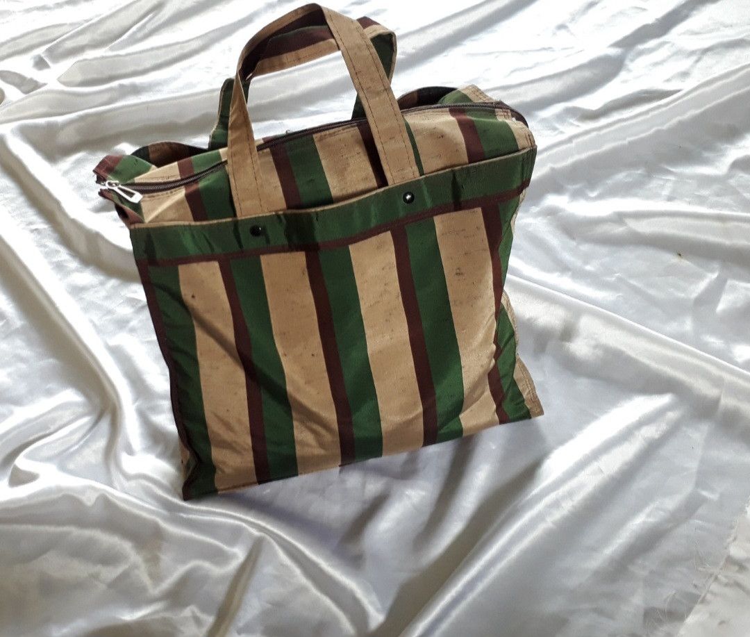 💥Lead inspire Japanese stripe green military bag