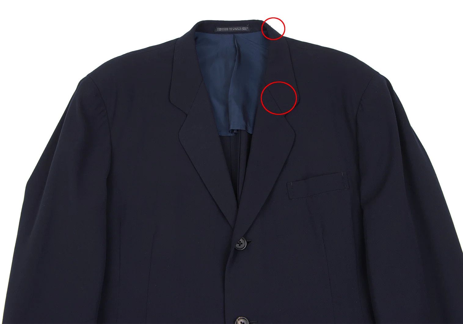Yohji Yamamoto Yohji Yamamoto Wool Gabardine 2B Jacket Size US M / EU 48-50 / 2 - 2 Thumbnail