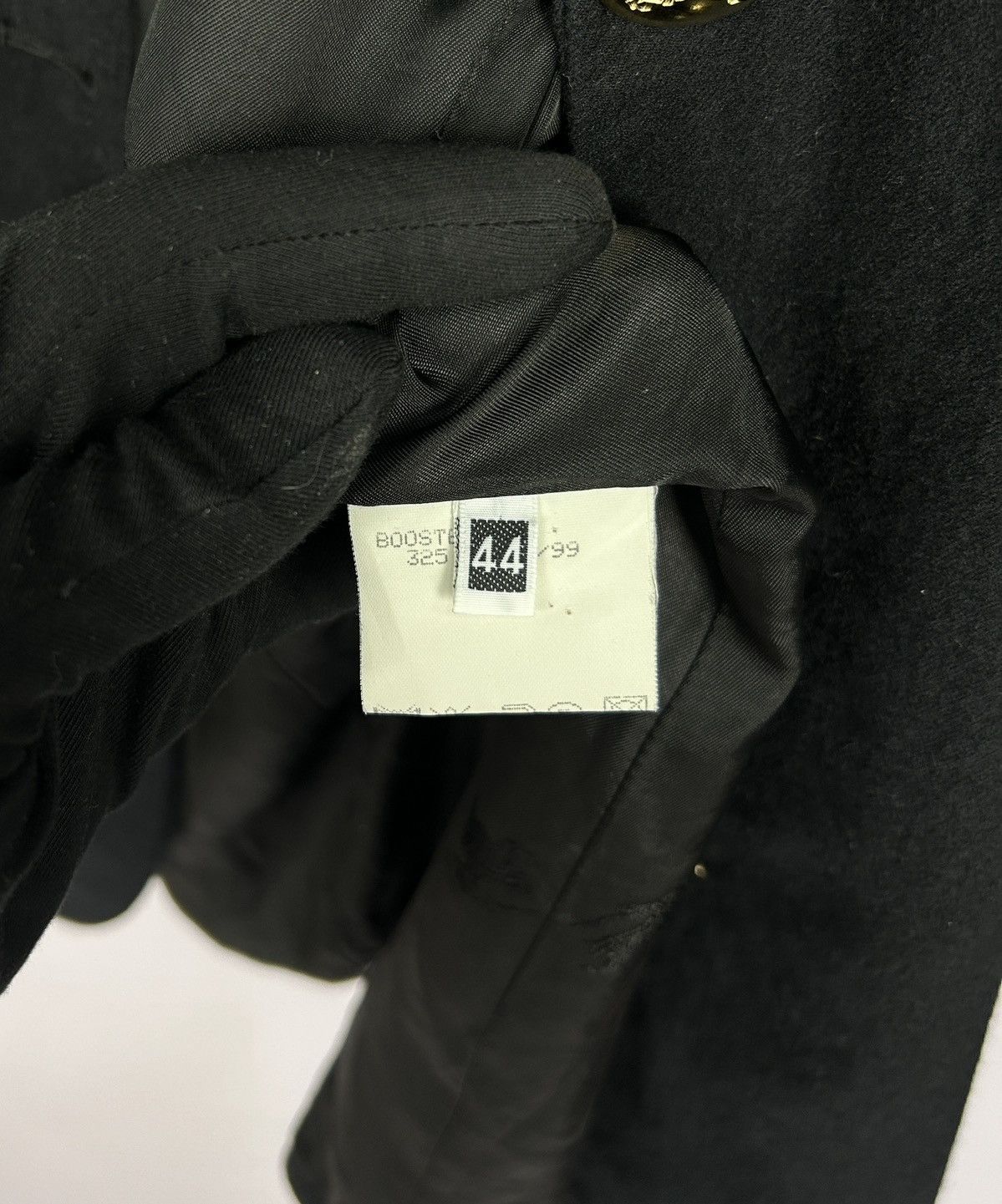 Burberry × Designer Vintage Burberrys Wool/Cashmere Black Knit Blazer Jacket Size L / US 10 / IT 46 - 13 Thumbnail