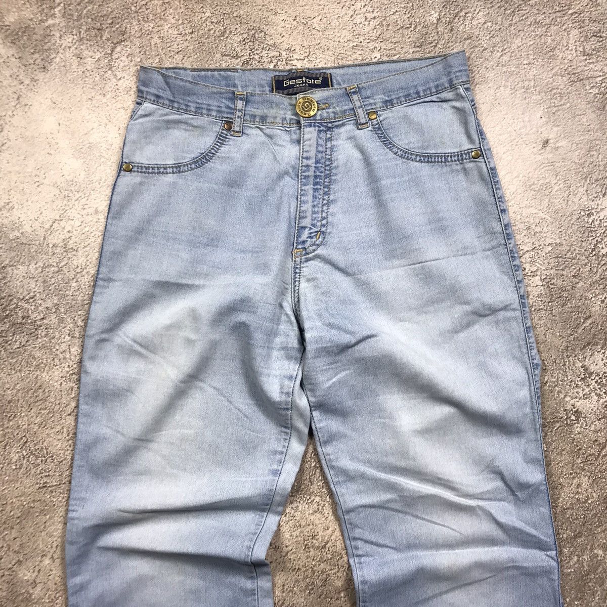 Vintage Vintage Y2K Distressed Flared Baggy Jeans Skate Grunge 28 Size 28" / US 6 / IT 42 - 3 Thumbnail
