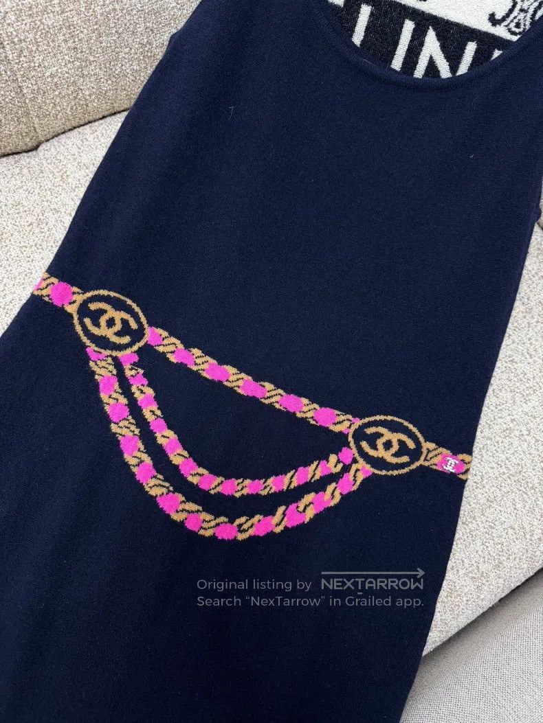Chanel Chanel Jewelry chain pattern suspender dress Size XS / US 0-2 / IT 36-38 - 4 Thumbnail