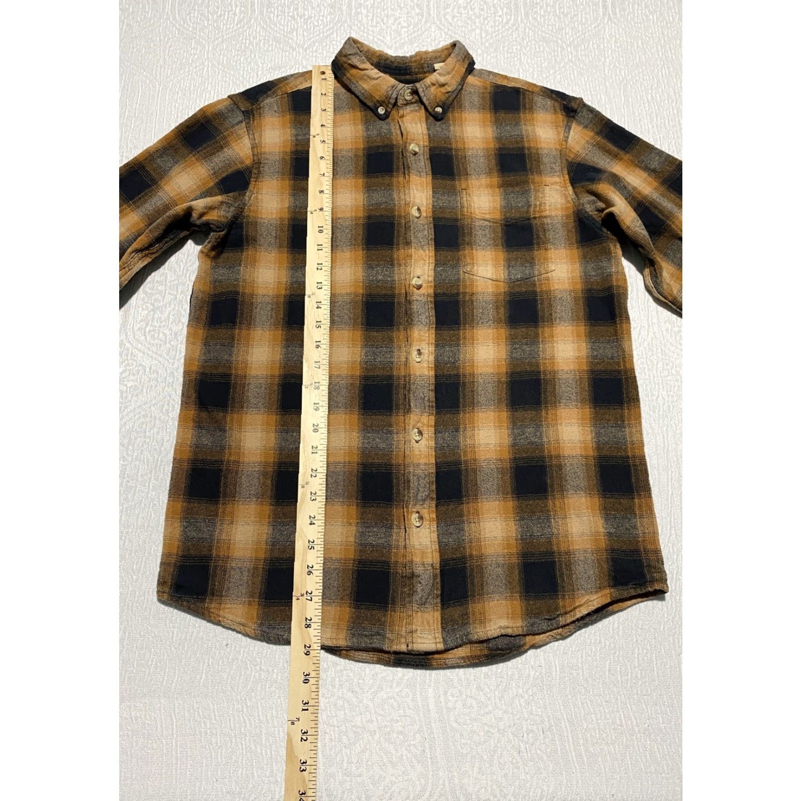 Vintage Red Head Mens Shirt Plaid Flannel Button-Down Brown Black Cotton Size US M / EU 48-50 / 2 - 3 Thumbnail