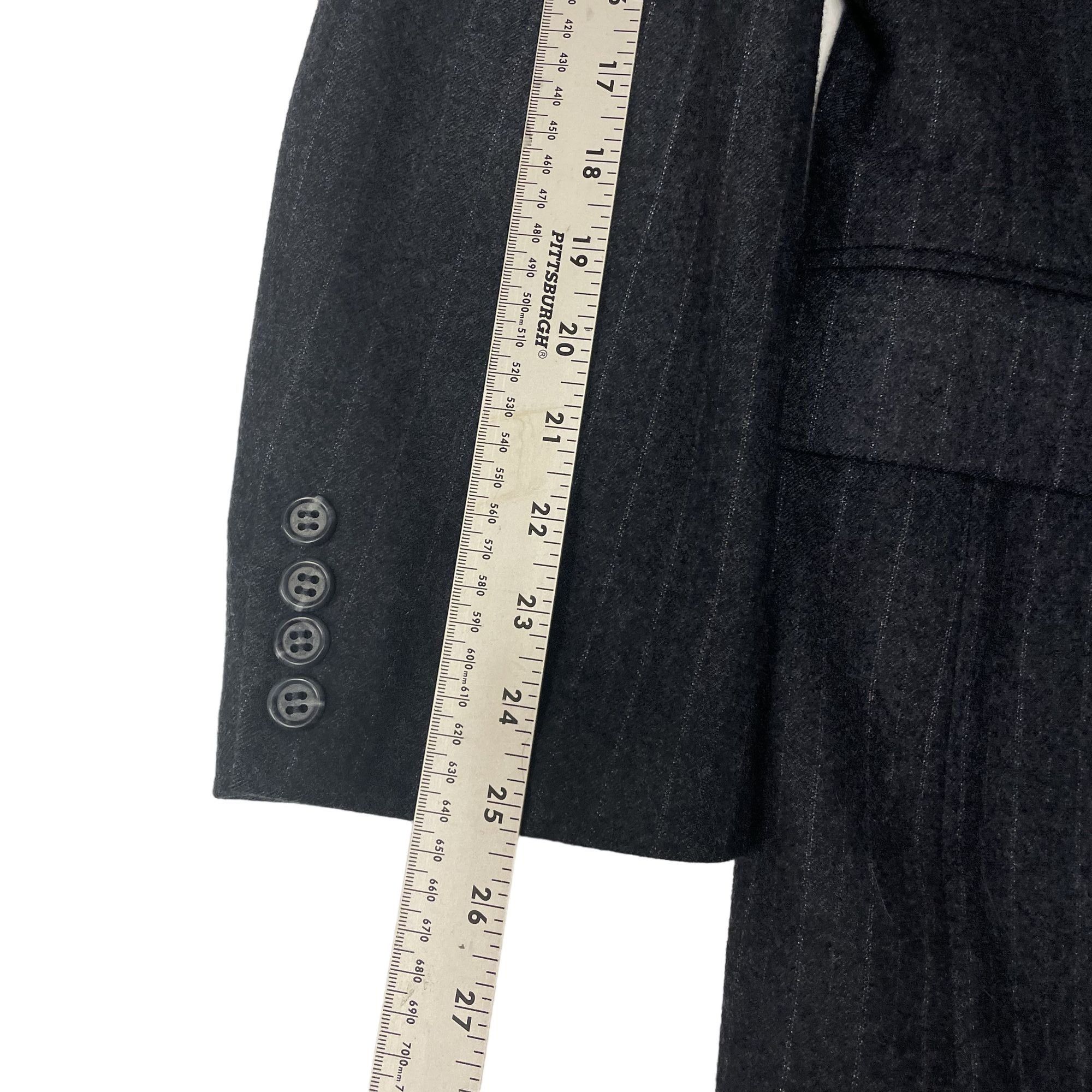 Other Vtg Stuart Edward Charcoal Black Sport Coat MOD Jacket Size 40L - 6 Thumbnail