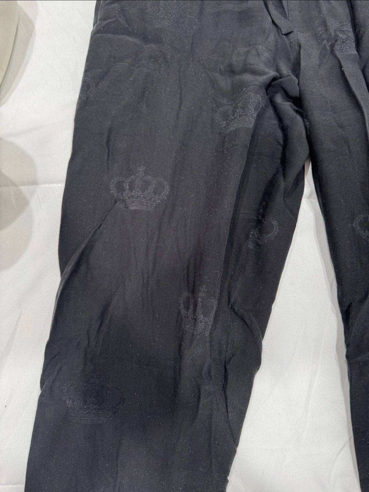 Dolce & Gabbana Dolce Gabbana men silk crown embroidered jogger pants Size US 30 / EU 46 - 2 Thumbnail