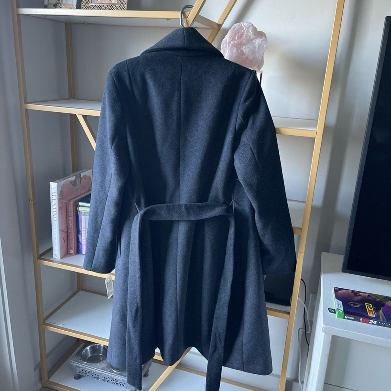 Cole Haan Cole Haan Women's Belted Wrap Coat - Size: 10 Size L / US 10 / IT 46 - 8 Thumbnail