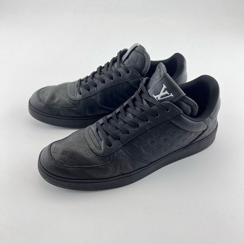 Louis Vuitton Louis Vuitton Rivoli Mini Monogram Black Sneakers -2508 Size US 9.5 / IT 39.5 - 1 Thumbnail