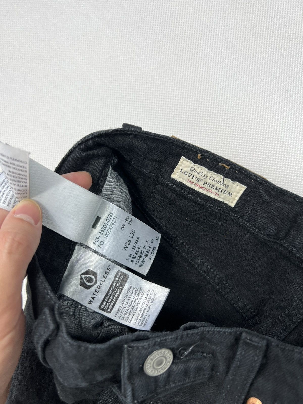 Levi's Spodnie Levi’s 501 Premium Czarne Damskie Jeansy Size 26" / US 2 / IT 38 - 5 Thumbnail