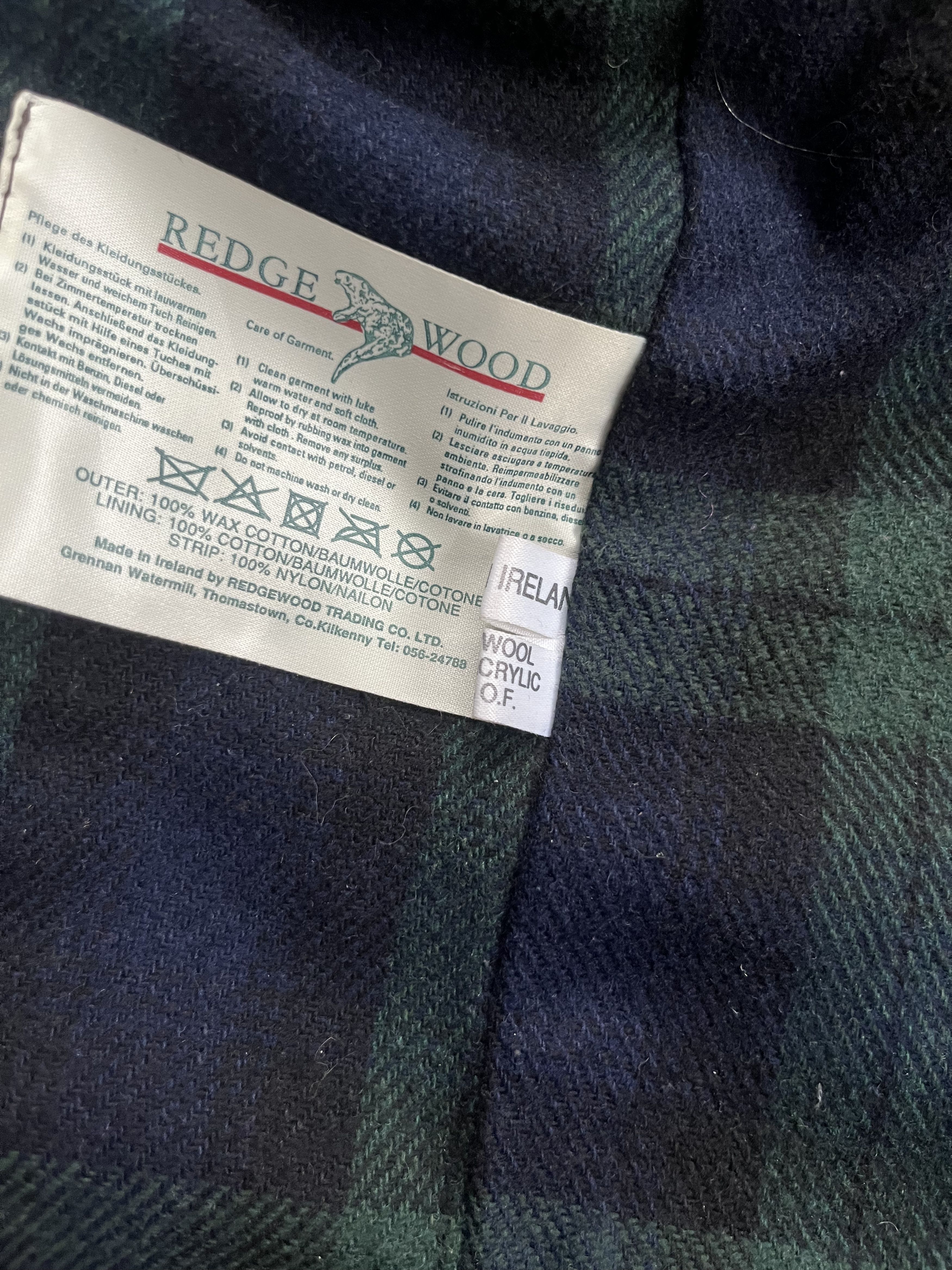 Vintage Vintage REDGE WOOD Waxed Vest Jacket Style Barbour Size US XL / EU 56 / 4 - 14 Thumbnail