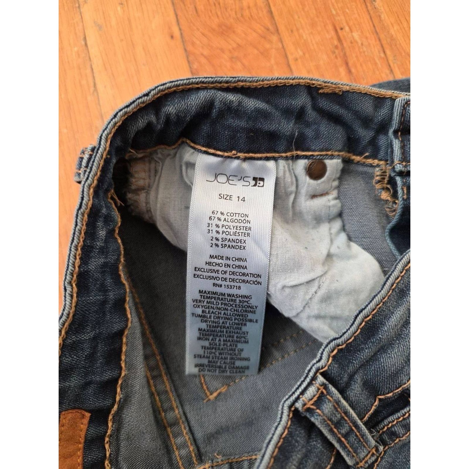 Joe's Joe's Jeans Ankle Mid-Rise Skinny Jeans Wash Size 14 A001150 Size 36" / US 14 / IT 50 - 7 Thumbnail