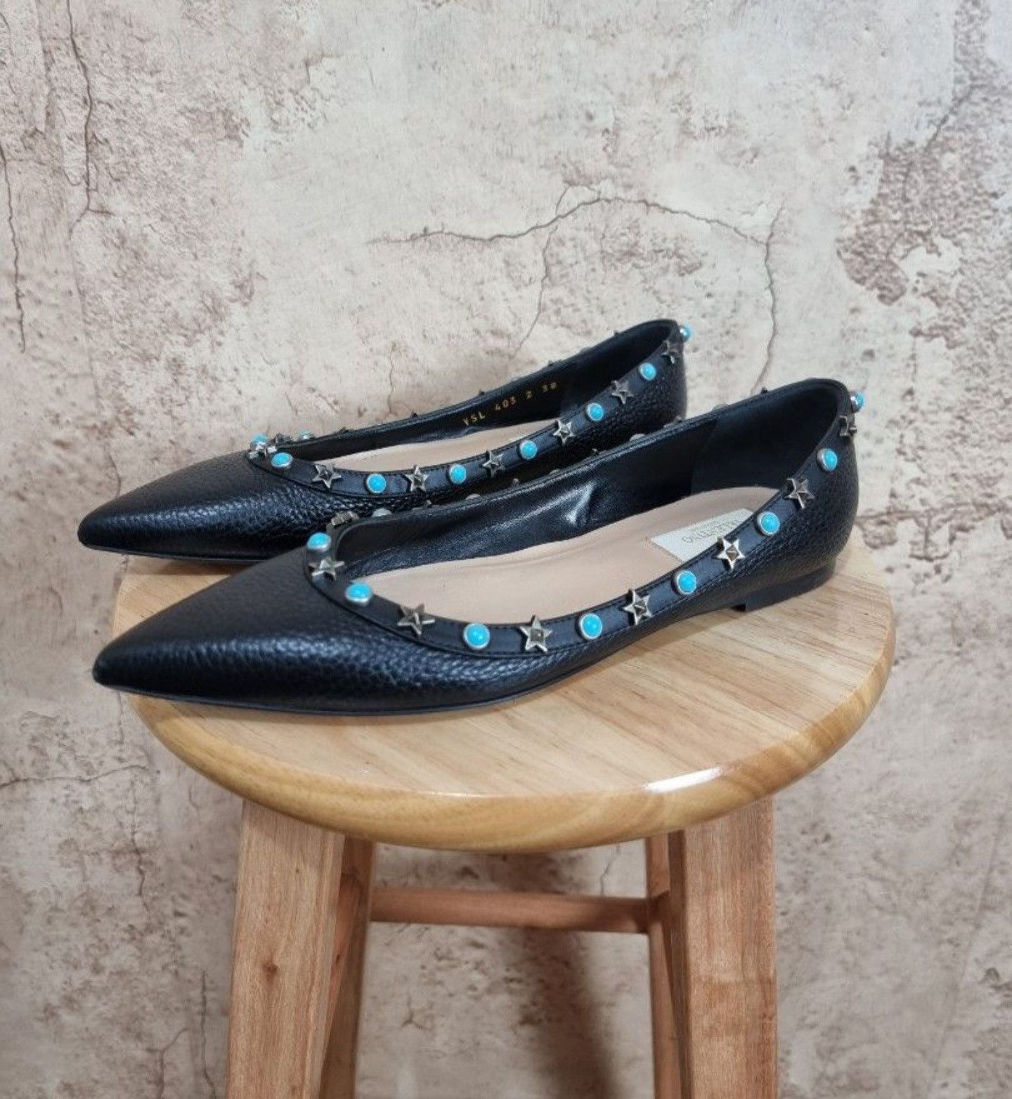 Valentino Valentino Garavani Rockstud Flats Size US 8 / IT 38 - 4 Thumbnail