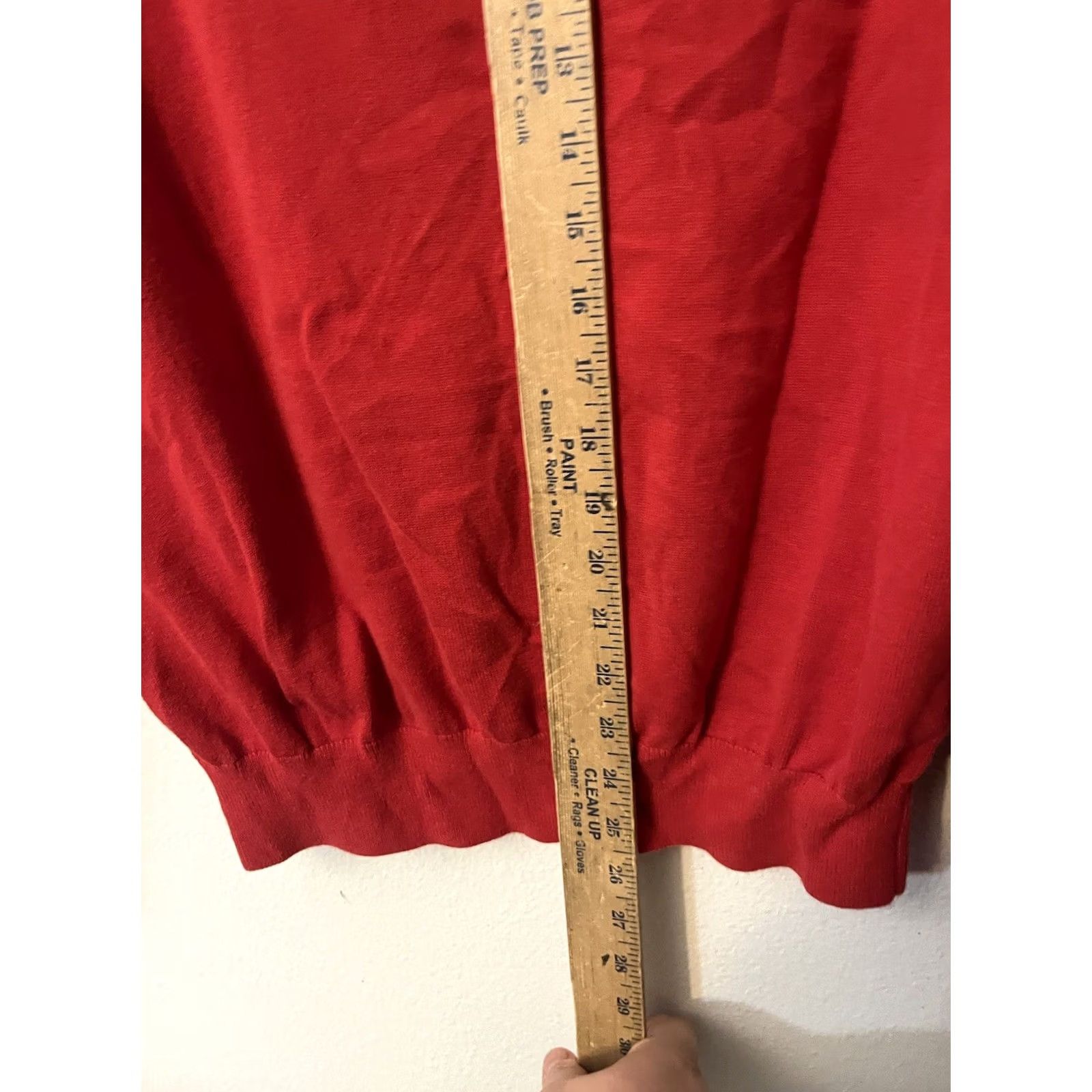 Tommy Hilfiger Tommy Hilfiger Sweater Mens Medium Red Crew Neck Cotton Pullover Size US M / EU 48-50 / 2 - 4 Thumbnail