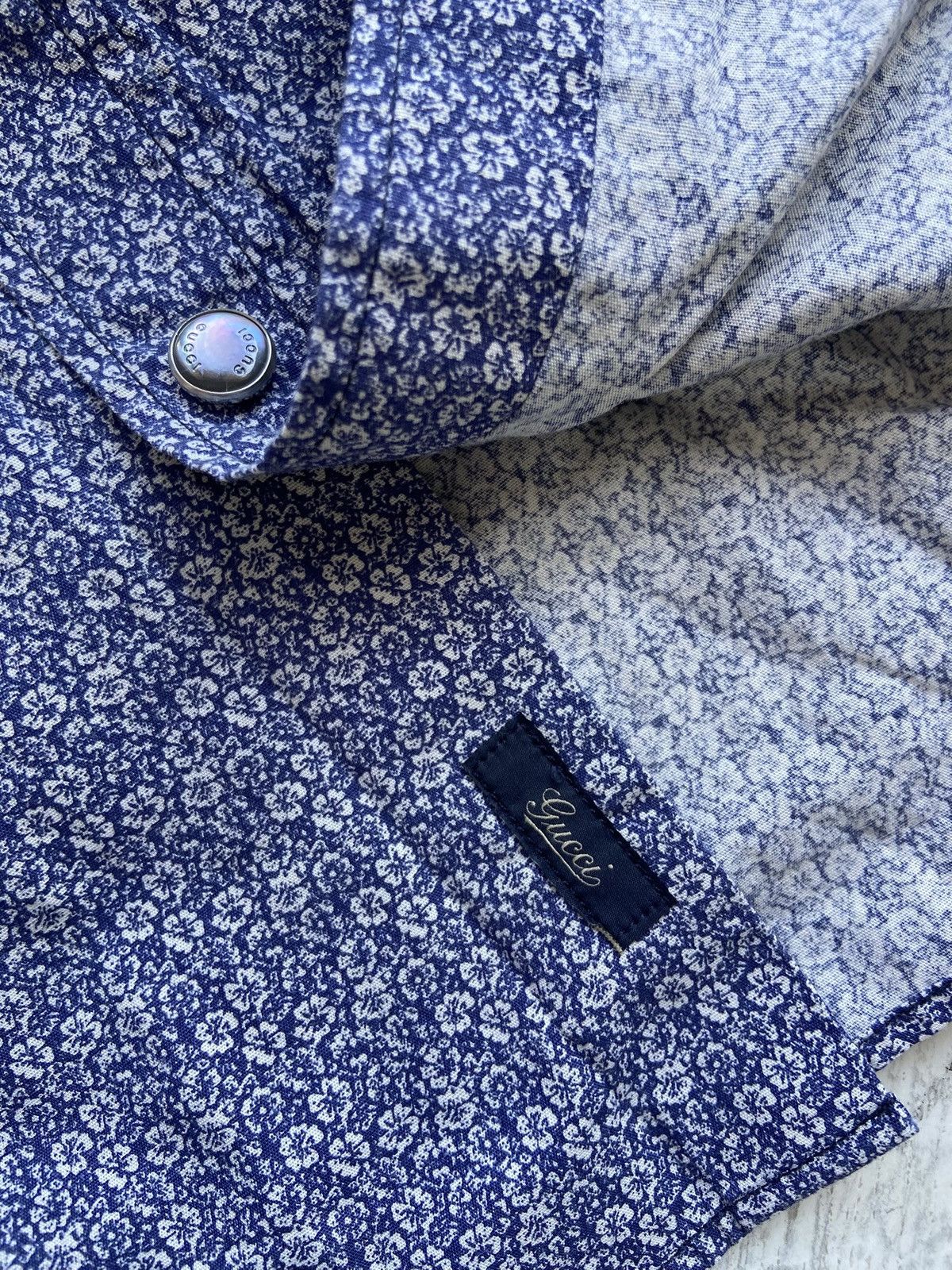 Gucci Gucci Flowers print Slim fit Shirt Size US S / EU 44-46 / 1 - 8 Thumbnail