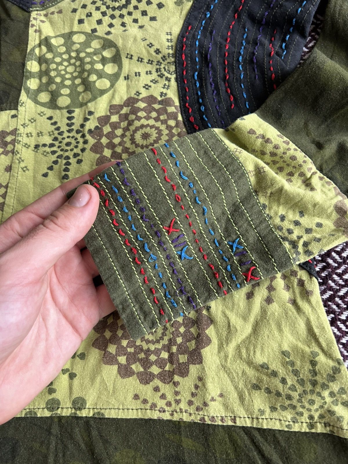 Vintage Vintage Nepal Y2K Women Dress Green Boho Vibe Size S/M Rare Size S / US 4 / IT 40 - 6 Thumbnail