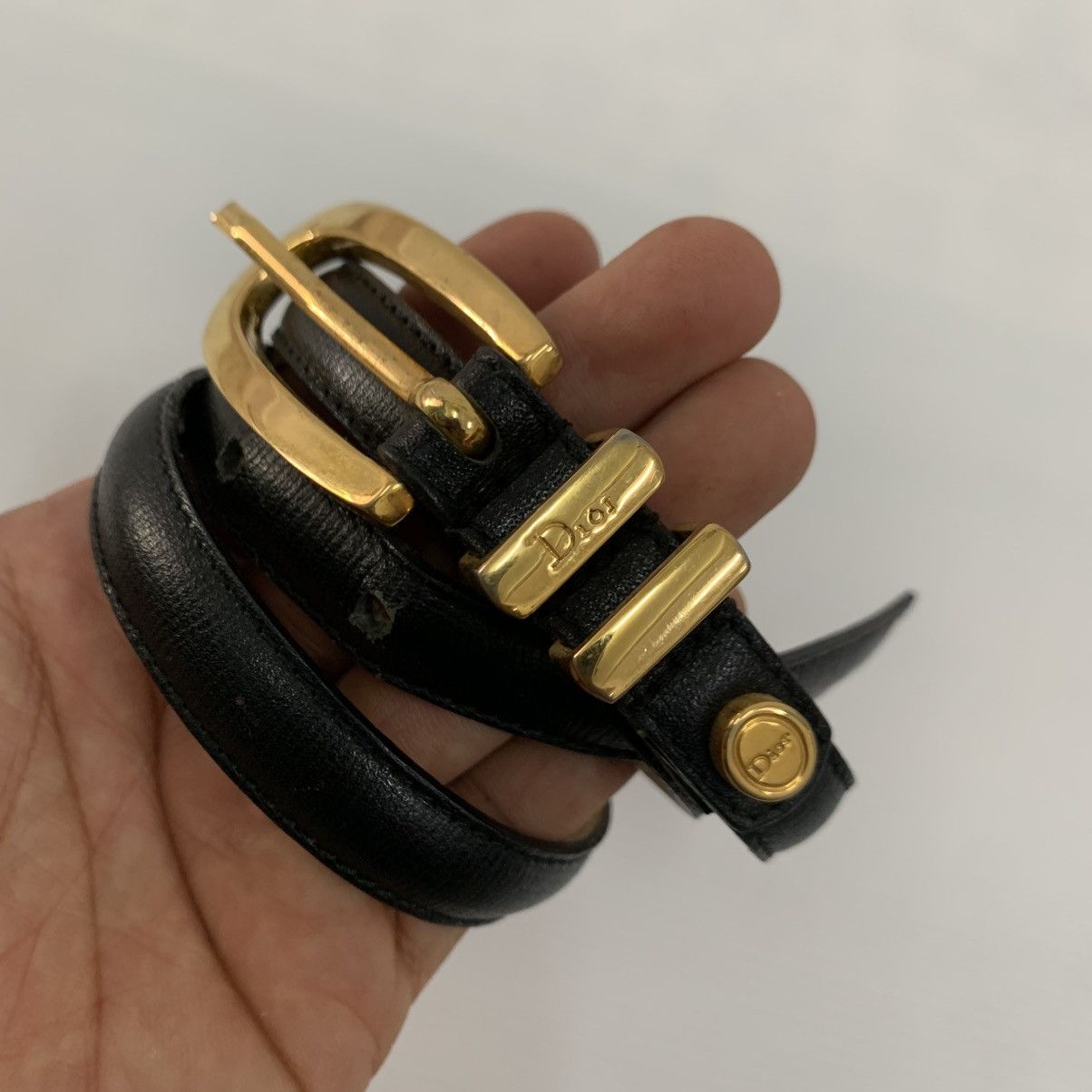 Christian Dior Monsieur CHRISTIAN DIOR Leather Belts Size ONE SIZE - 1 Thumbnail