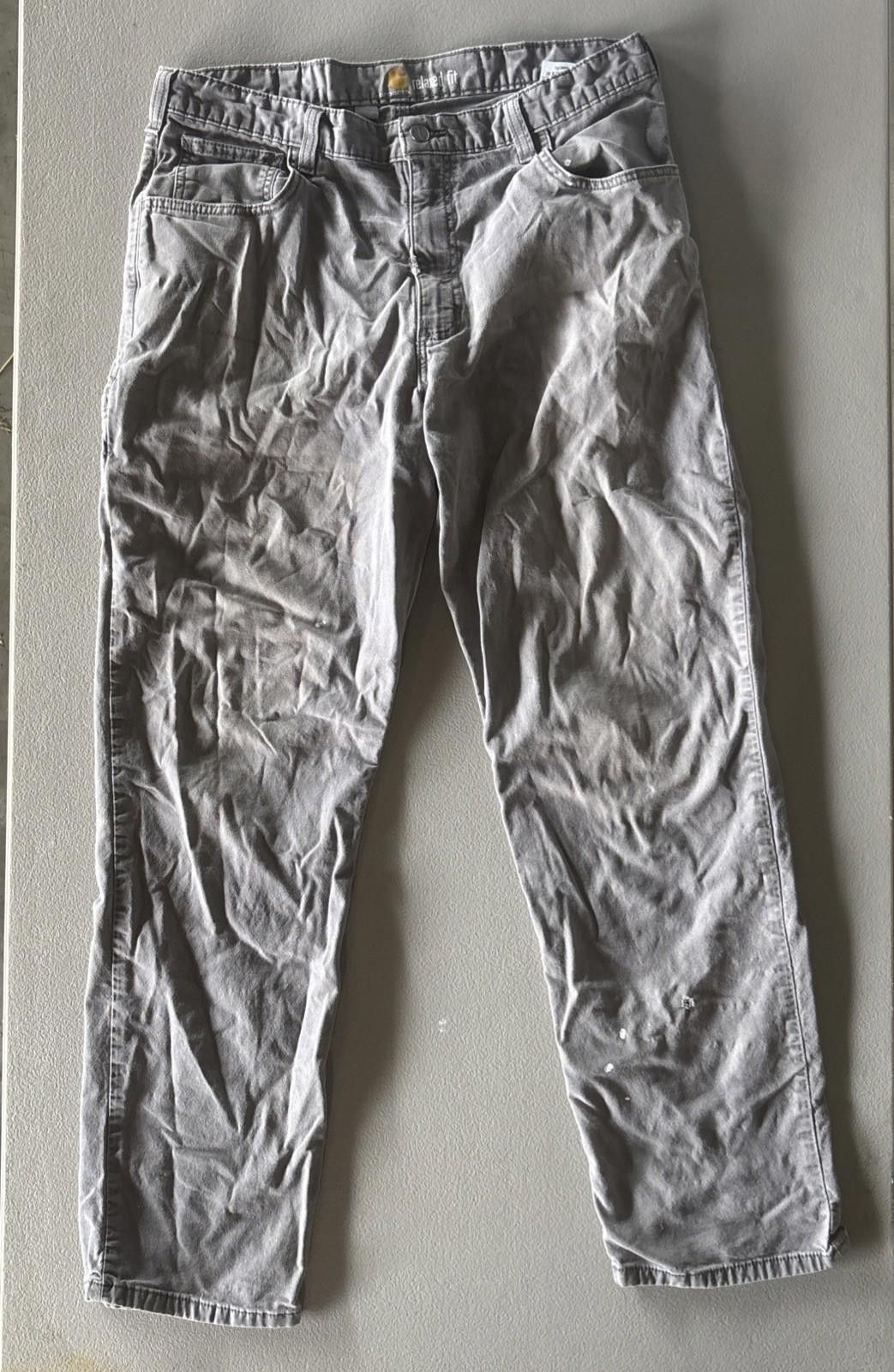 Carhartt Carhartt Men's 36x32 Rugged Flex Relaxed Work Pants Grey Size US 36 / EU 52 - 1 Thumbnail