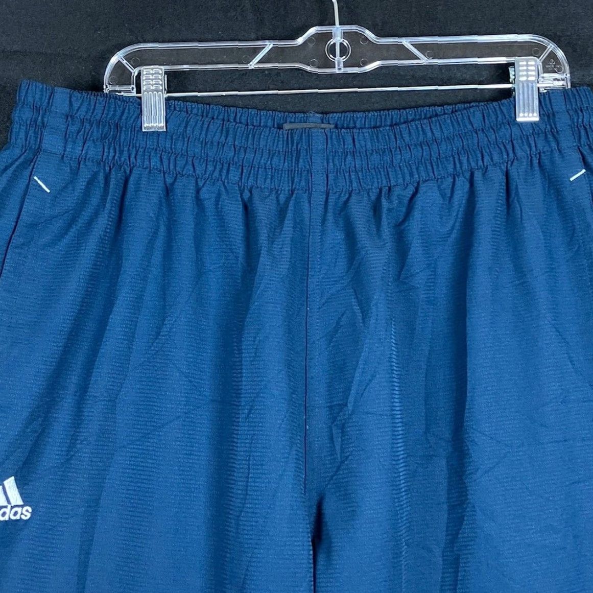 Adidas Adidas Mens Track Pants Navy Blue Y2K Pull On Straight Leg XL Size US 39 - 2 Thumbnail
