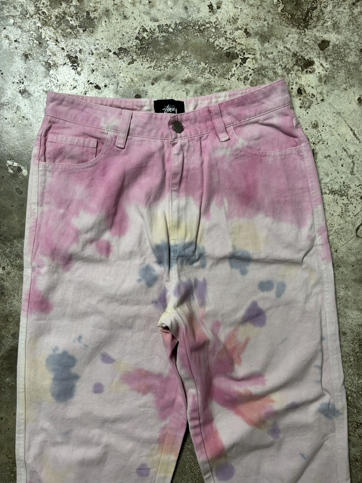 Stussy Sussy Tie Dye Pants Size 28" / US 6 / IT 42 - 2 Thumbnail