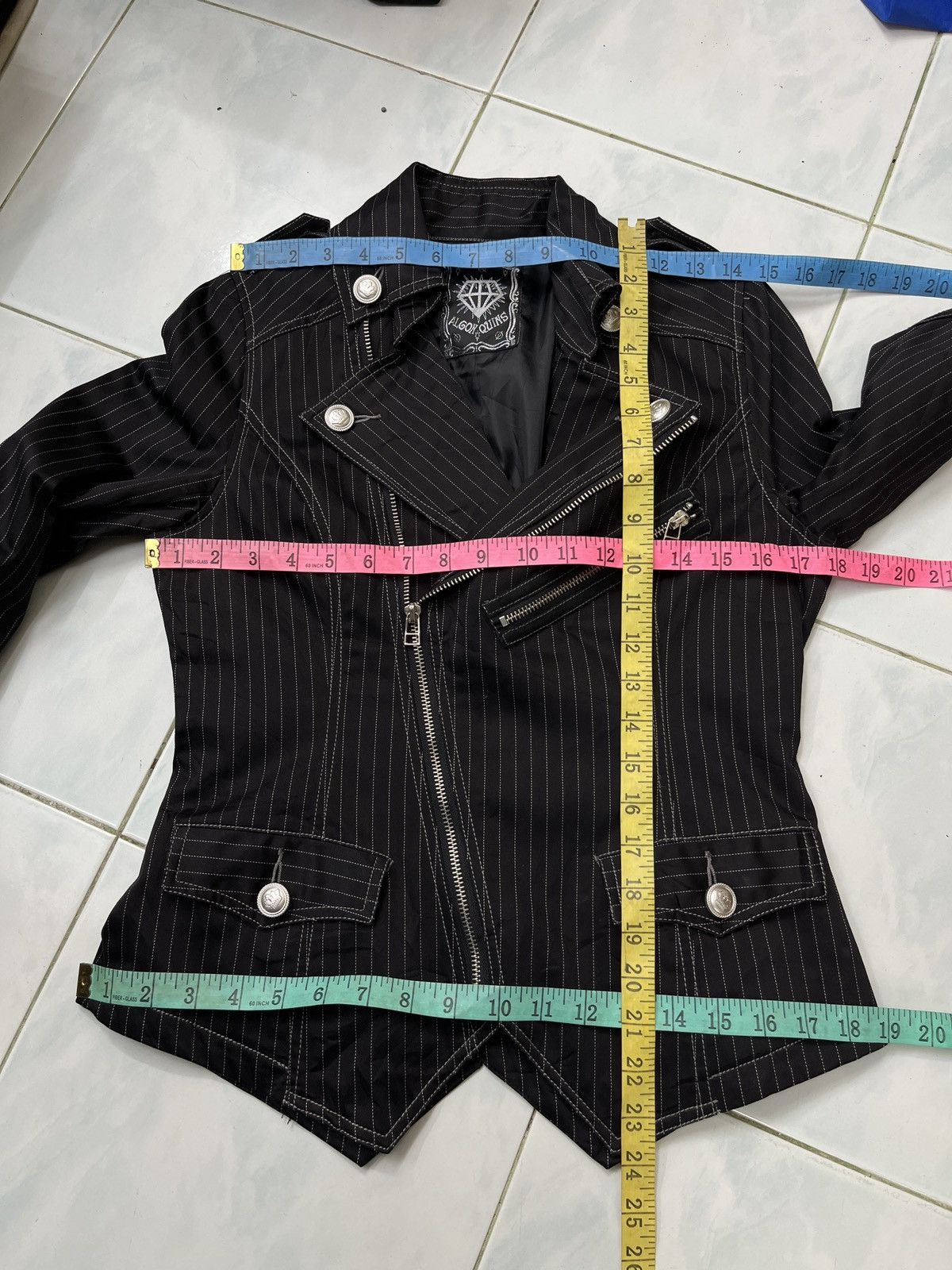 If Six Was Nine × Japanese Brand × Le Grande Bleu (L.G.B.) 🔥🔥🔥ARCHIVE ALGON QUINS PUNK JACKET Size S / US 4 / IT 40 - 18 Thumbnail