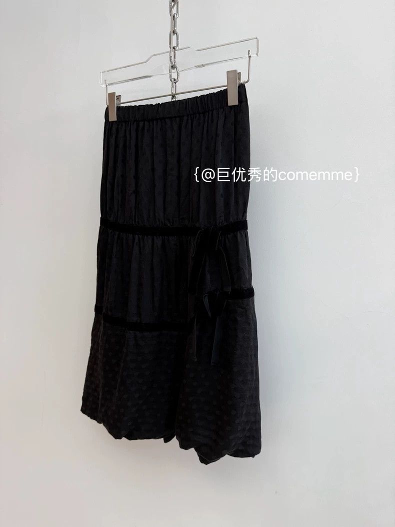 Comme des Garcons Comme Des Garcons size XS Black polka-dot section flower b Size 24" / US 00 / IT 34 - 2 Thumbnail