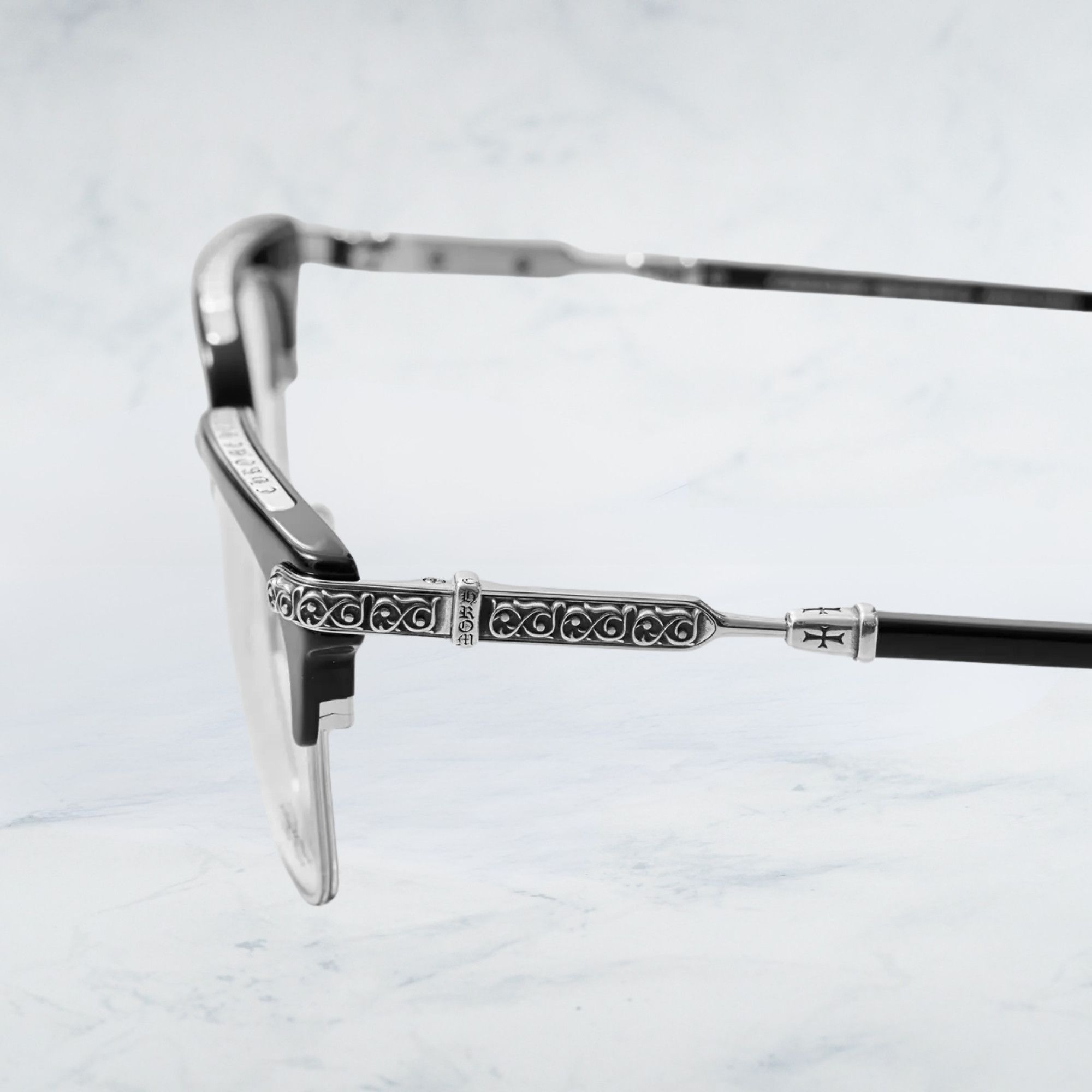 Chrome Hearts CHROME HEARTS VERTICAL SMILE II Black Shiny Silver Size ONE SIZE - 3 Thumbnail