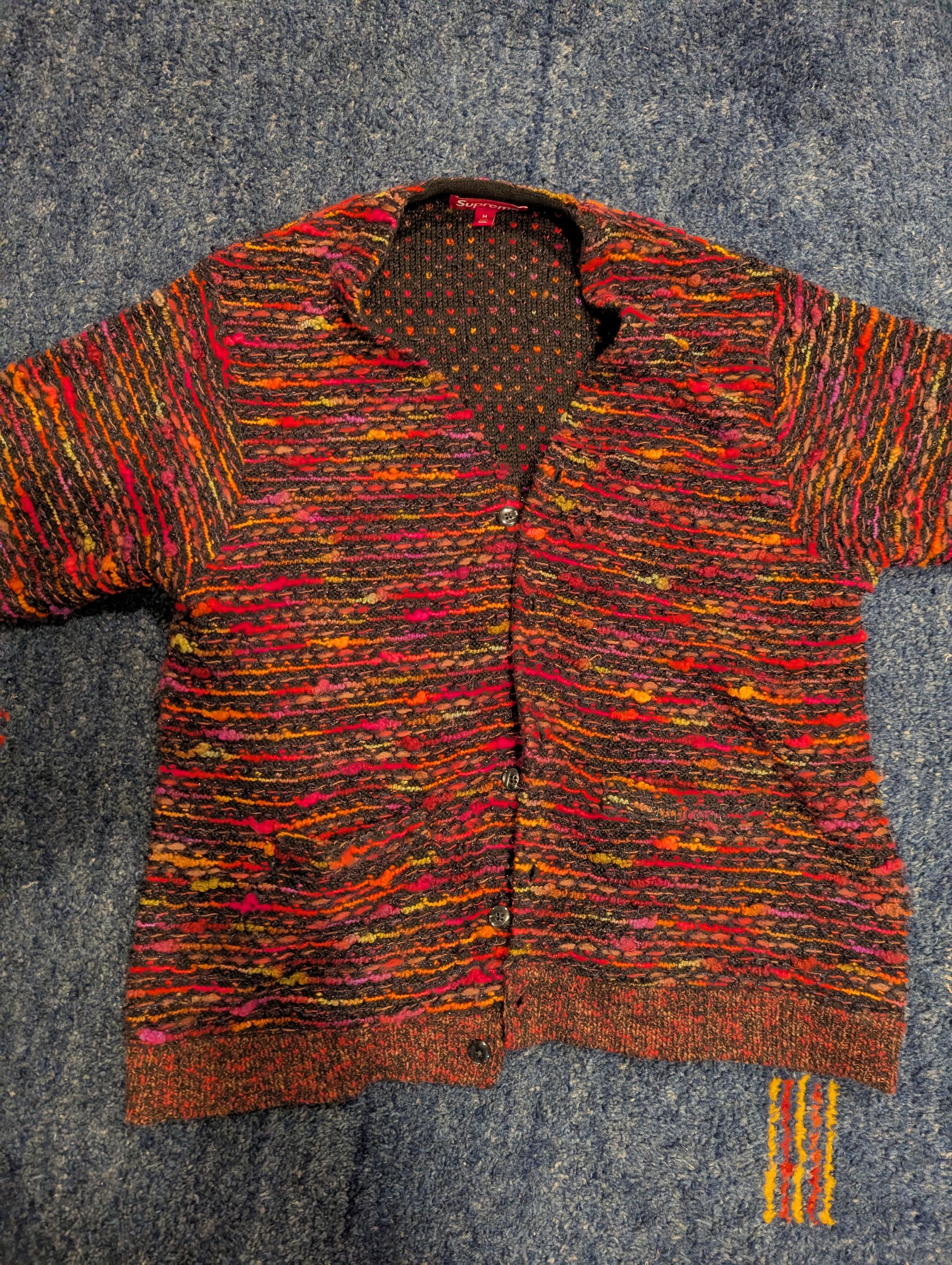 Supreme Supreme Textured Cardigan (FW25) - Orange Size US M / EU 48-50 / 2 - 2 Thumbnail