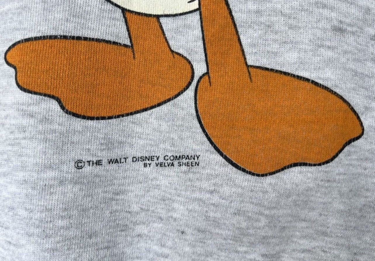 Disney × Vintage × Warner Bros Vintage 90s Donald Duck Crewneck Velva Sheen Sweatshirt Size US M / EU 48-50 / 2 - 6 Thumbnail