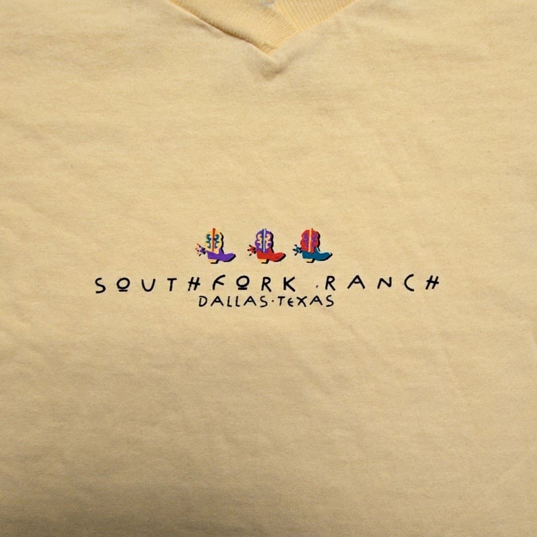 Anvil × Vintage Vintage Southfork Ranch Dallas Yellow XL Texas Graphic Tee Size XL / US 12-14 / IT 48-50 - 2 Thumbnail