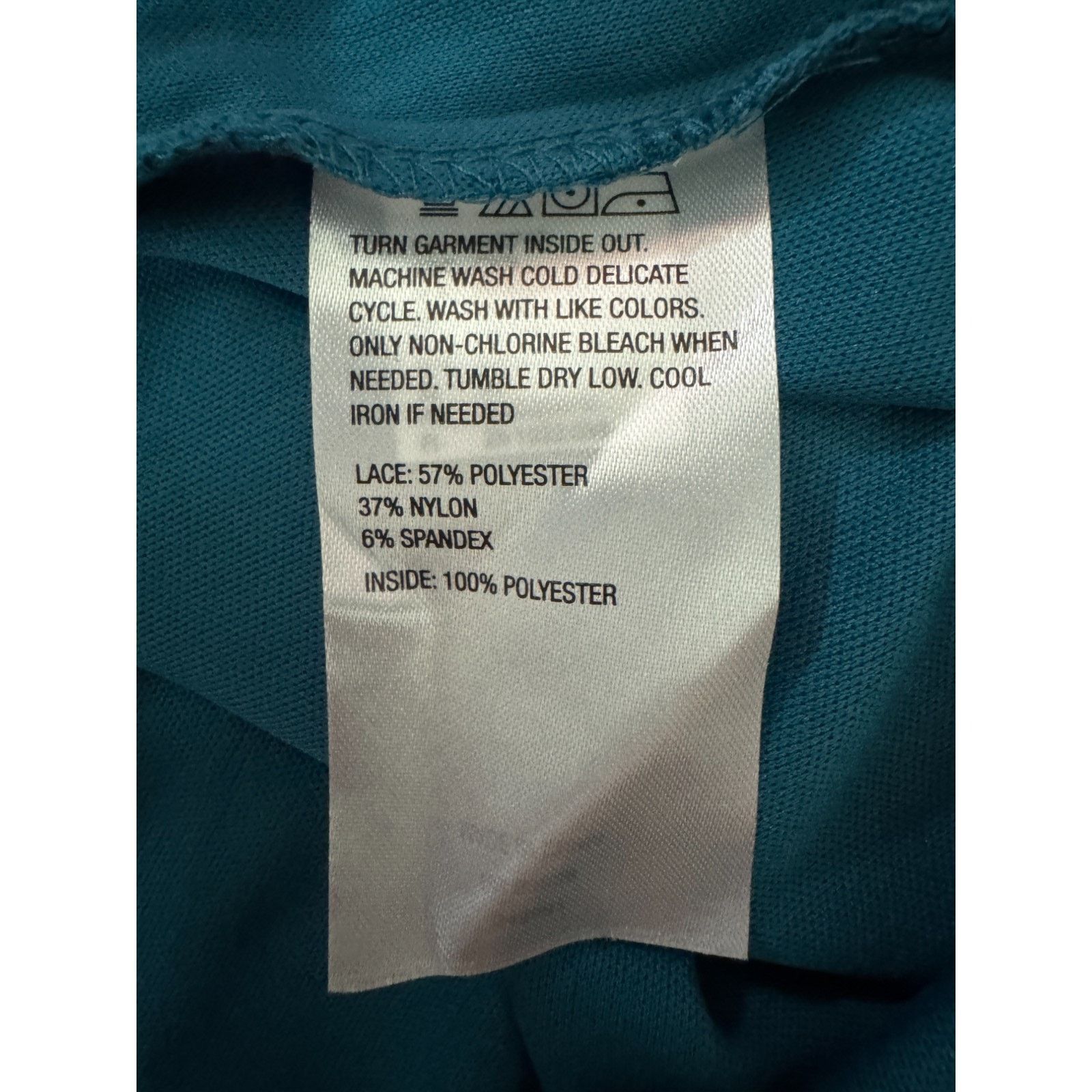 Other G Giuliana Teal Lace Cami Tank Top Adjustable Straps XS Size XS / US 0-2 / IT 36-38 - 13 Thumbnail