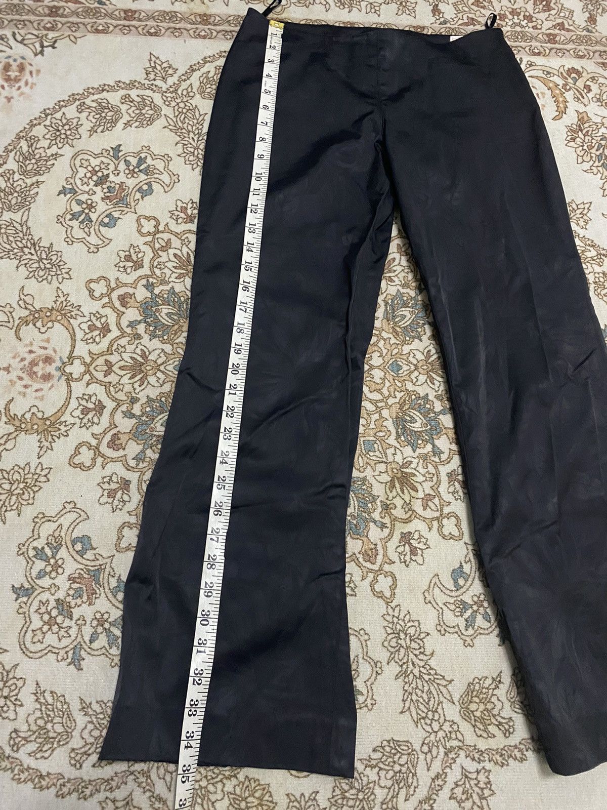 Jean Paul Gaultier Jean Paul Gaultier Femme Waxed Flare Black Flower Motive Size 28" / US 6 / IT 42 - 12 Thumbnail